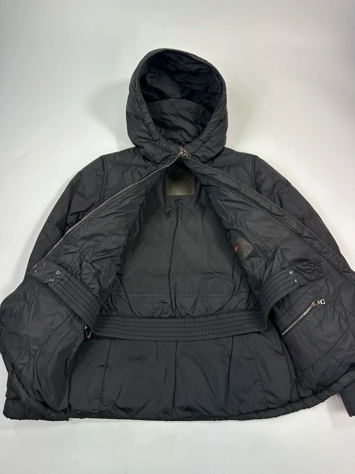 Prada Prada Sport FW08 Black Nylon Down Hooded Puffer Jacket Size S / US 4 / IT 40 - 8 Thumbnail