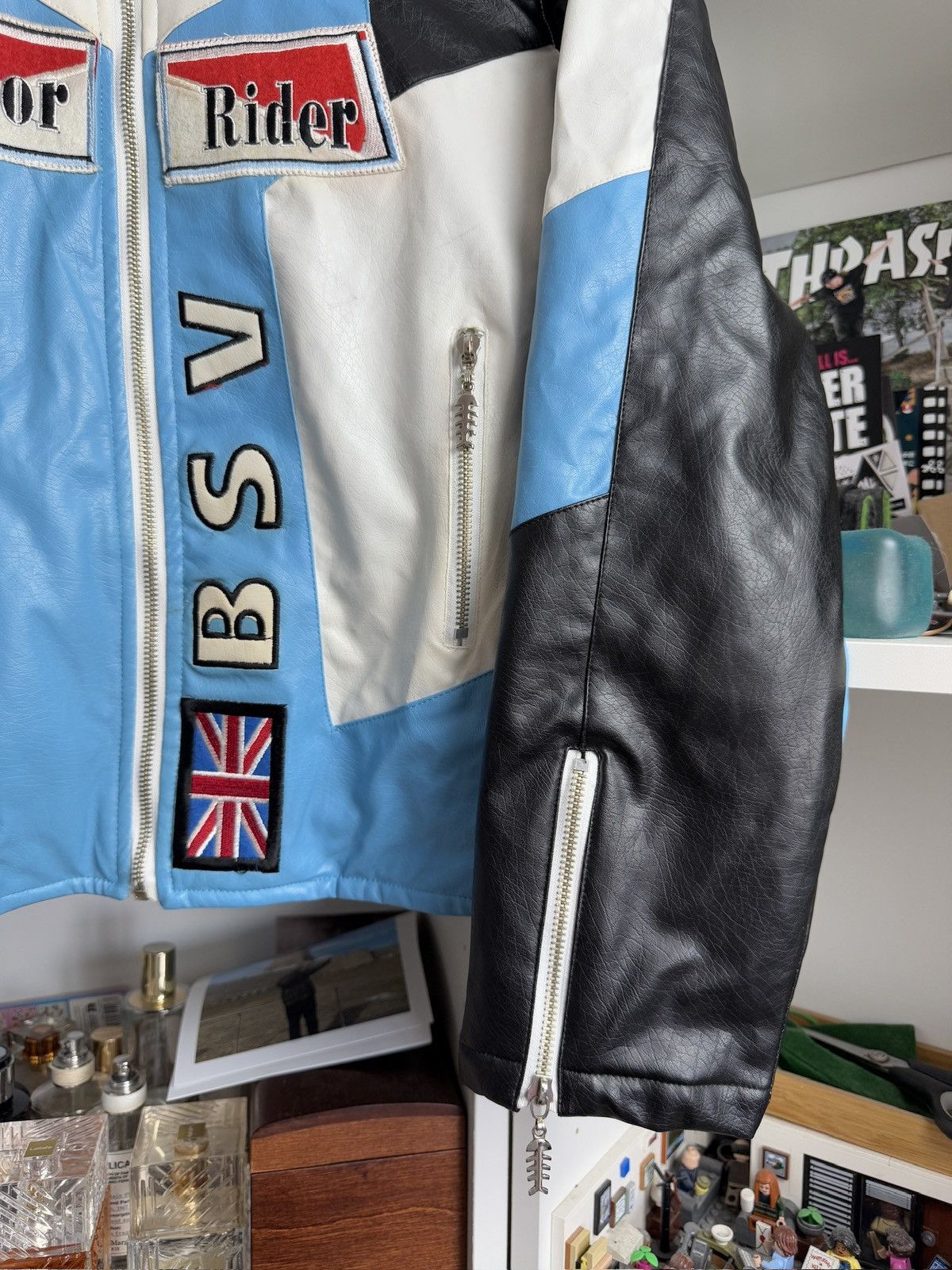 Other Vintage y2k moto biker cropped racing jacket M trend archive Size US M / EU 48-50 / 2 - 8 Thumbnail