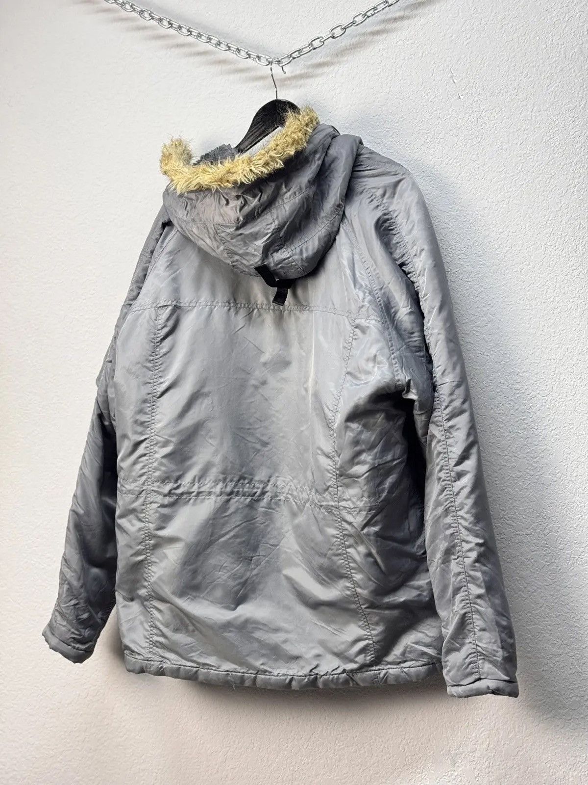 If Six Was Nine × Le Grande Bleu (L.G.B.) × Yohji Yamamoto Avant Garde If Six Was Nine Style Jacket Fur Hood MA1 Size US XL / EU 56 / 4 - 10 Thumbnail