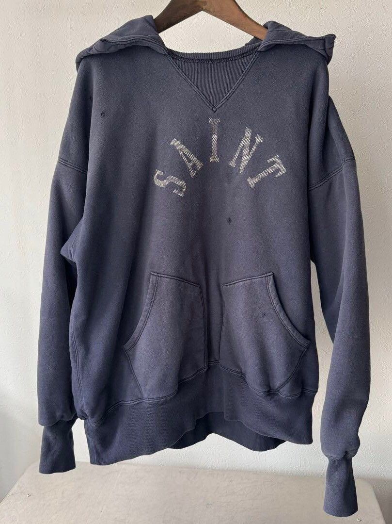 image of Sm X Berberjin Hoodie in Blue, Men's (Size Large)