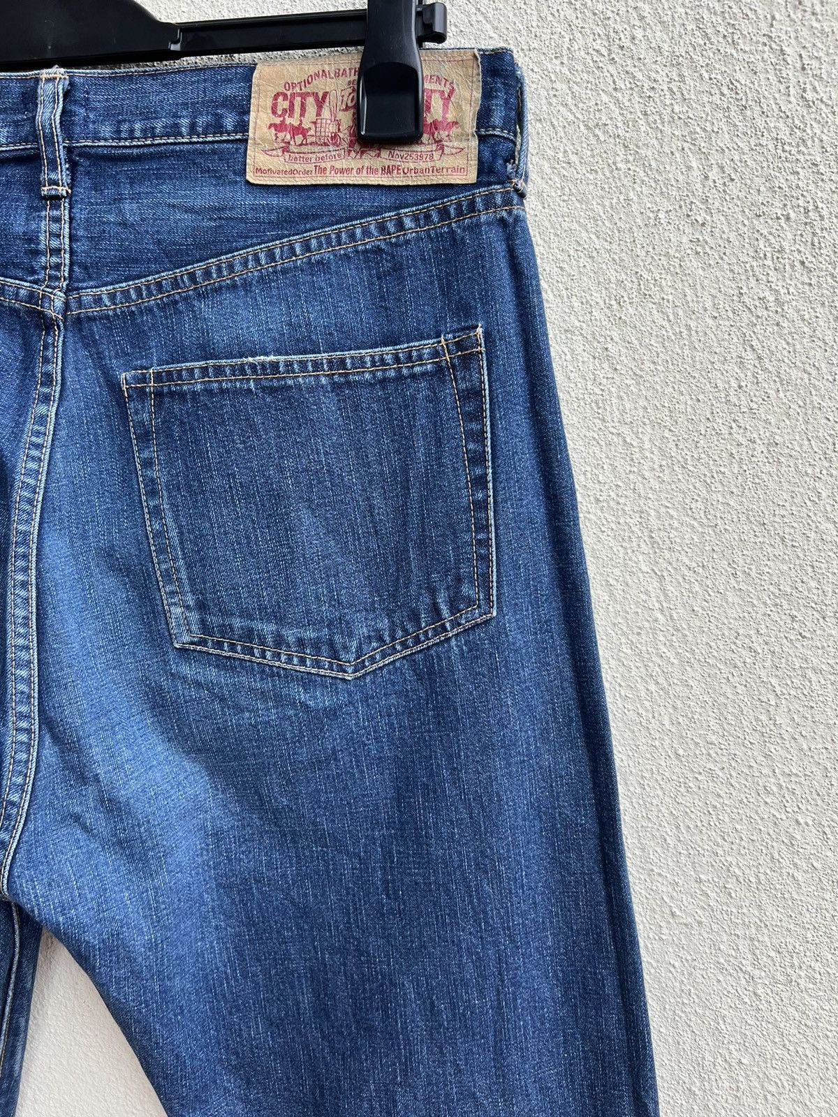 Bape Vintage A Bathing Ape Nigo Era Fade Blue Denim Jeans Size US 32 / EU 48 - 19 Thumbnail