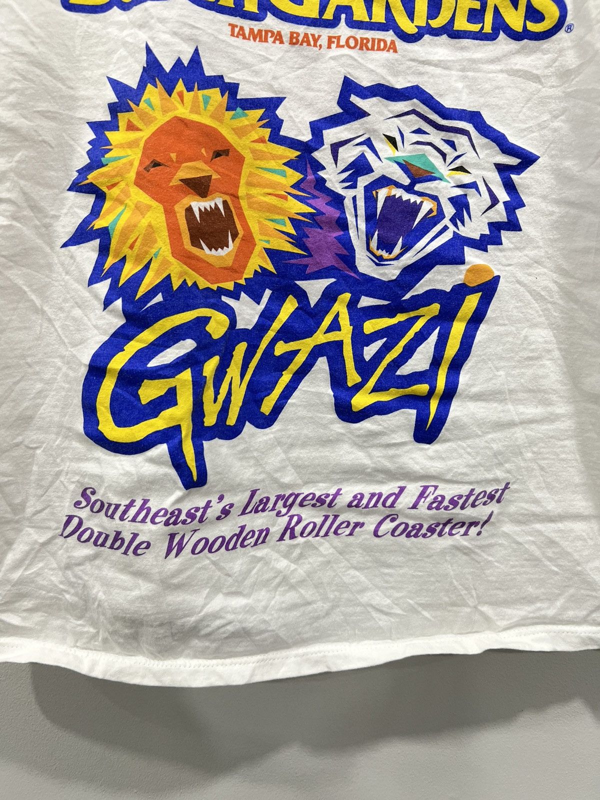 Vintage Vintage Busch Gardens Gwazi Tank Top Shirt Size US L / EU 52-54 / 3 - 2 Thumbnail