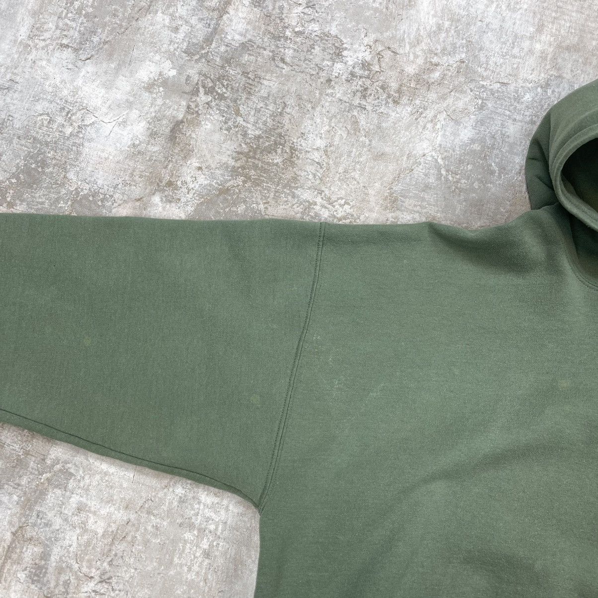 Vintage BASIC BLANK BOXY HOODIE HEAVYWEIGHT OLIVE GREEN Size US XL / EU 56 / 4 - 4 Thumbnail