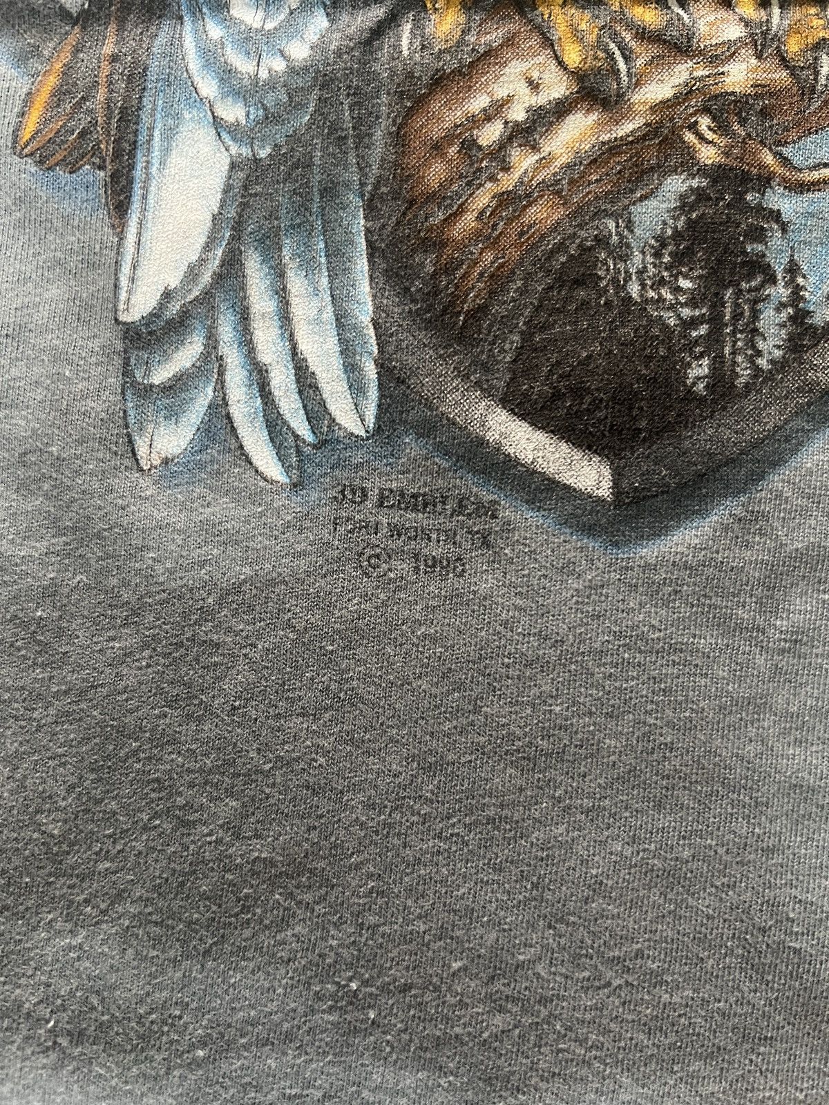 Other Vintage Harley Davidson 3D Emblem T Shirt (1990) Size US XL / EU 56 / 4 - 3 Thumbnail