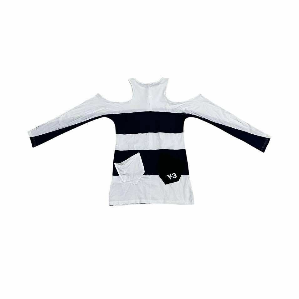 Y-3 🔥Rare Yohji Yamamoto Y-3 Open Shoulder Striped Shirt Size US S / EU 44-46 / 1 - 7 Thumbnail
