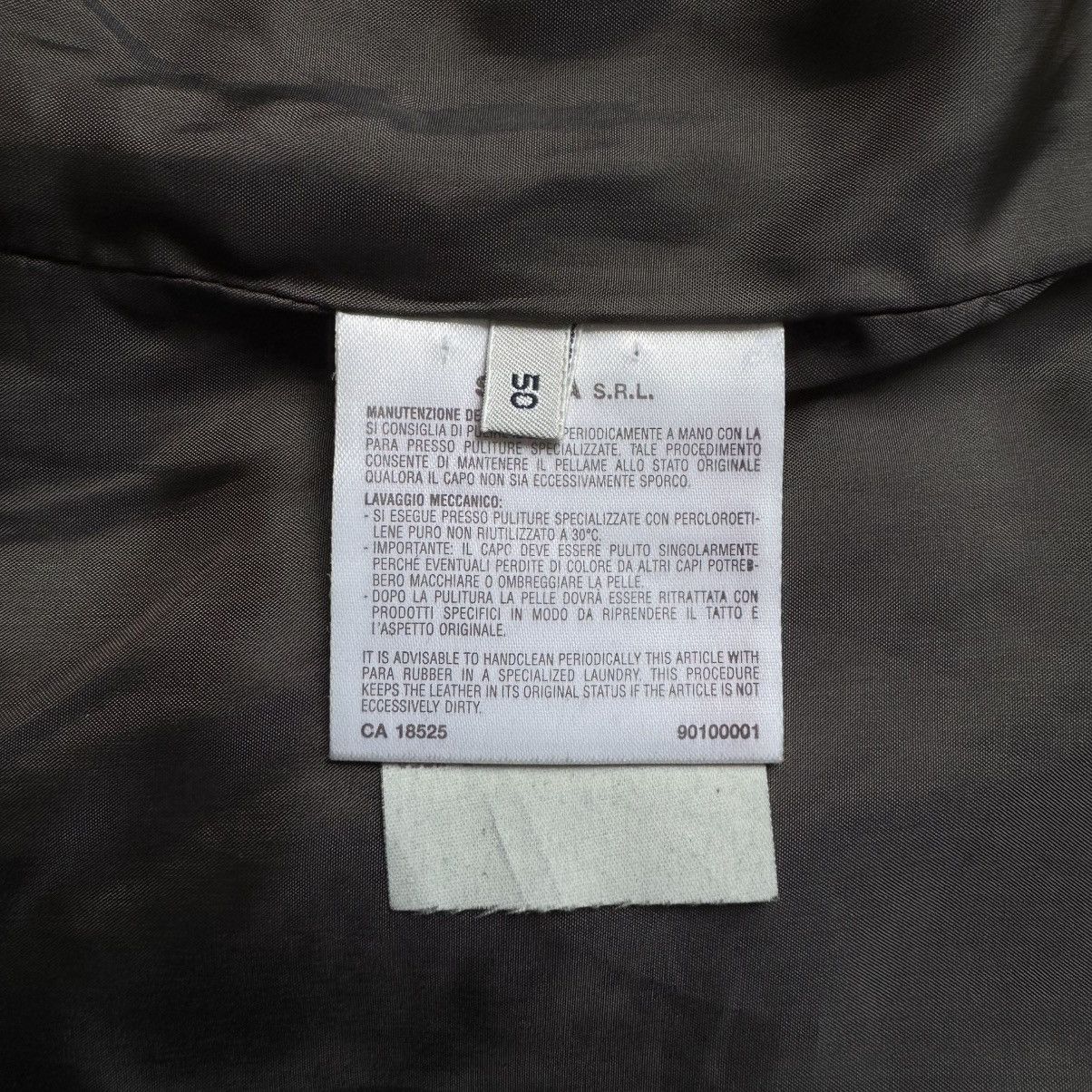 Emporio Armani Emporio Armani 1980’s Collarless Cropped Lamb Leather Jacket Size US M / EU 48-50 / 2 - 7 Thumbnail