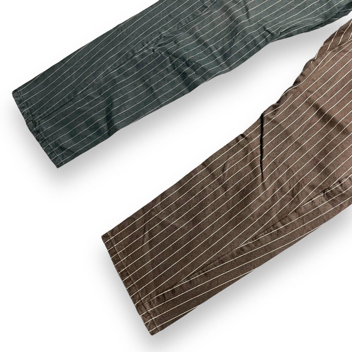 20471120 × Beauty Beast × Japanese Brand 🇯🇵 JAPANESE CUSTOM TWO TONES STRIPED SPIRAL CUT PANTS Size US 31 - 6 Thumbnail