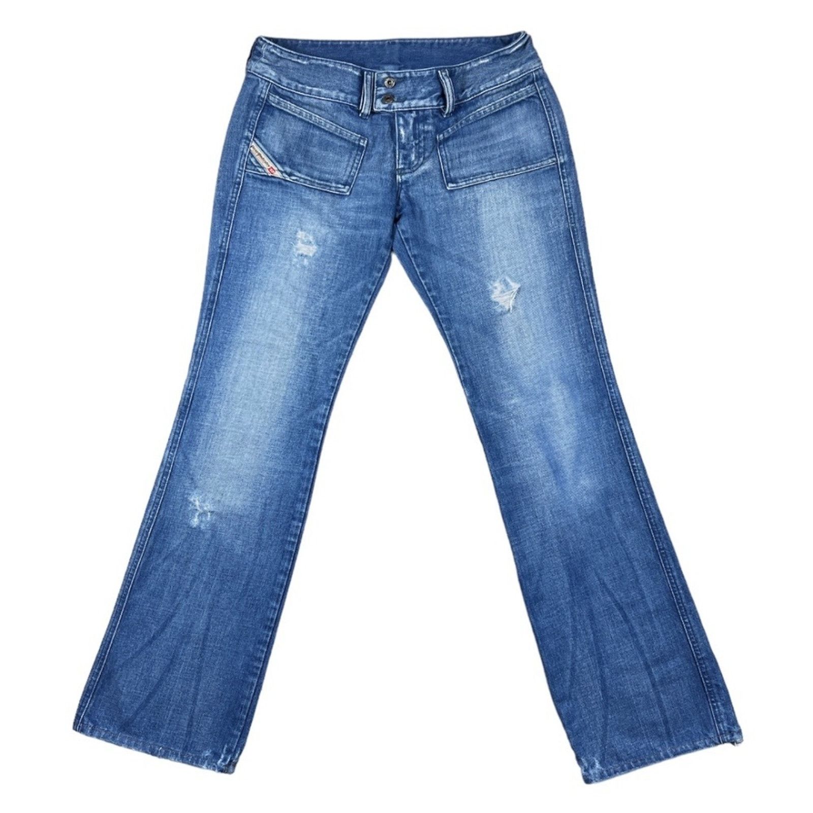 Diesel Diesel Distressed Blue Jeans | Size S Size 27" / US 4 / IT 40 - 1 Thumbnail