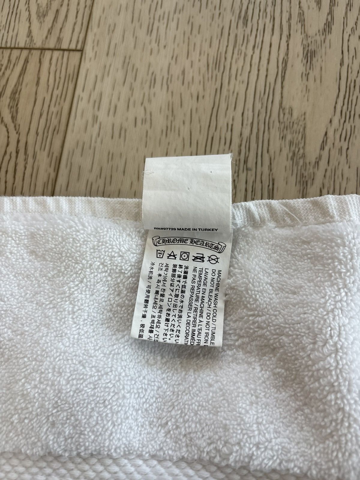 Chrome Hearts Chrome Hearts White Horseshoe Embroidered Bath Towel Size ONE SIZE - 3 Thumbnail