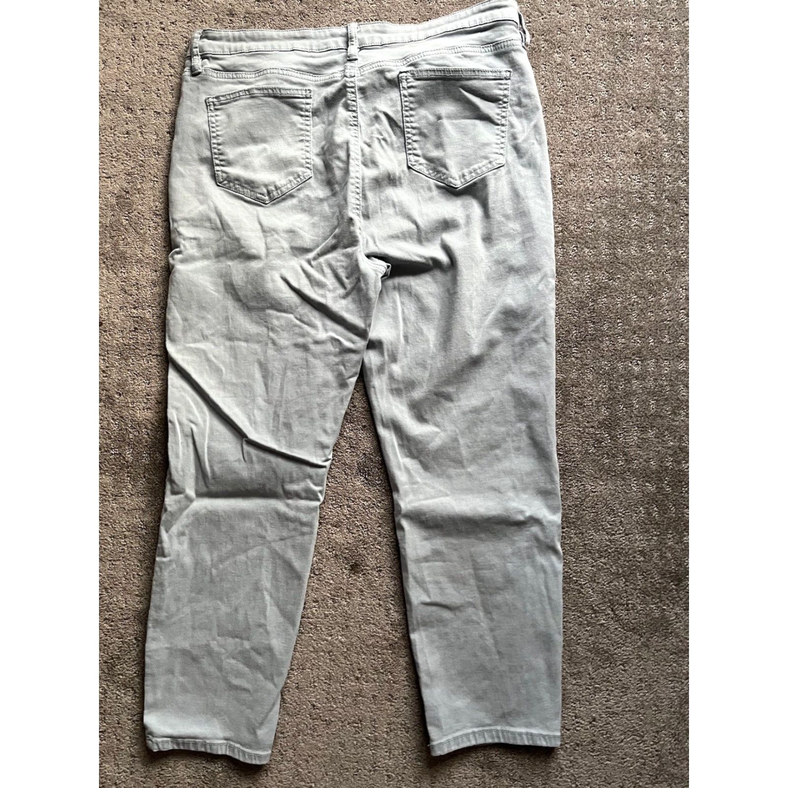 Buffalo David Bitton Buffalo David Bitton Womens 16/36 Blue Havana High Rise Soft Stretch Ankle Pant Size 38" / US 16 / IT 52 - 3 Thumbnail