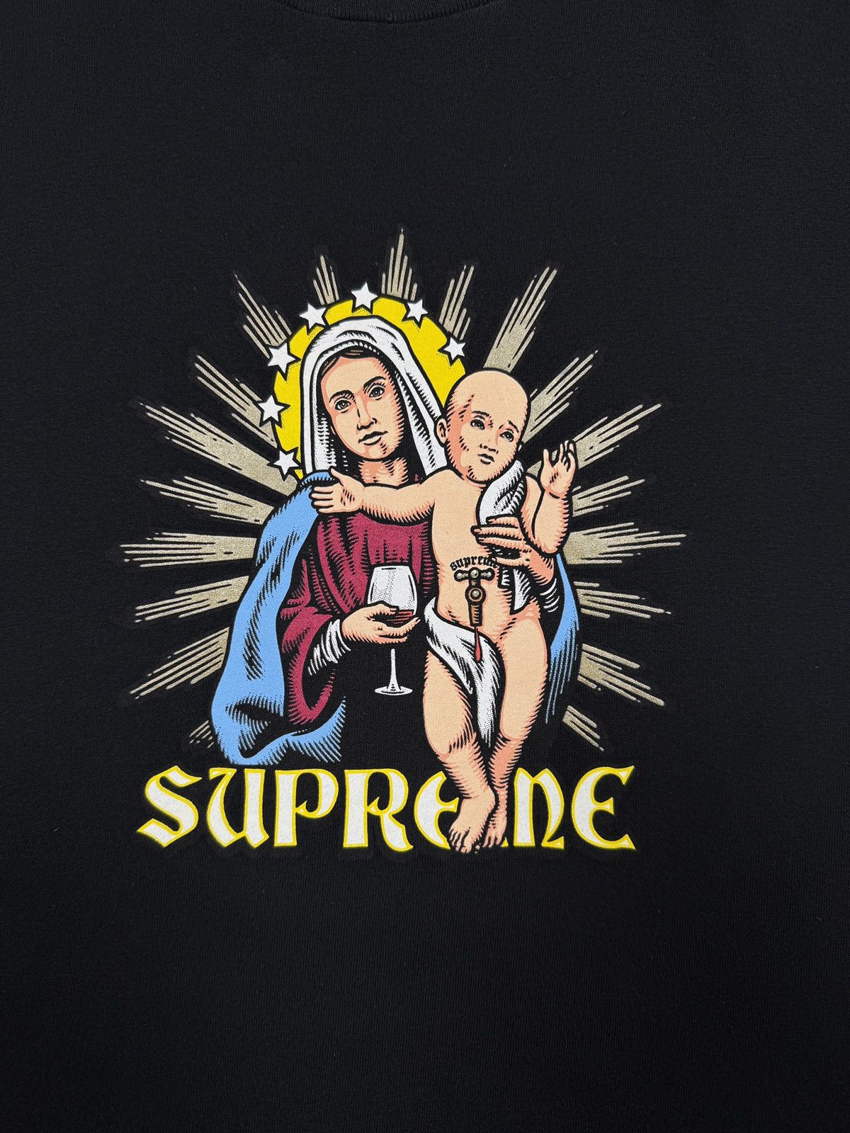 Supreme Crazy Supreme Blood Tee Black Size US L / EU 52-54 / 3 - 4 Thumbnail