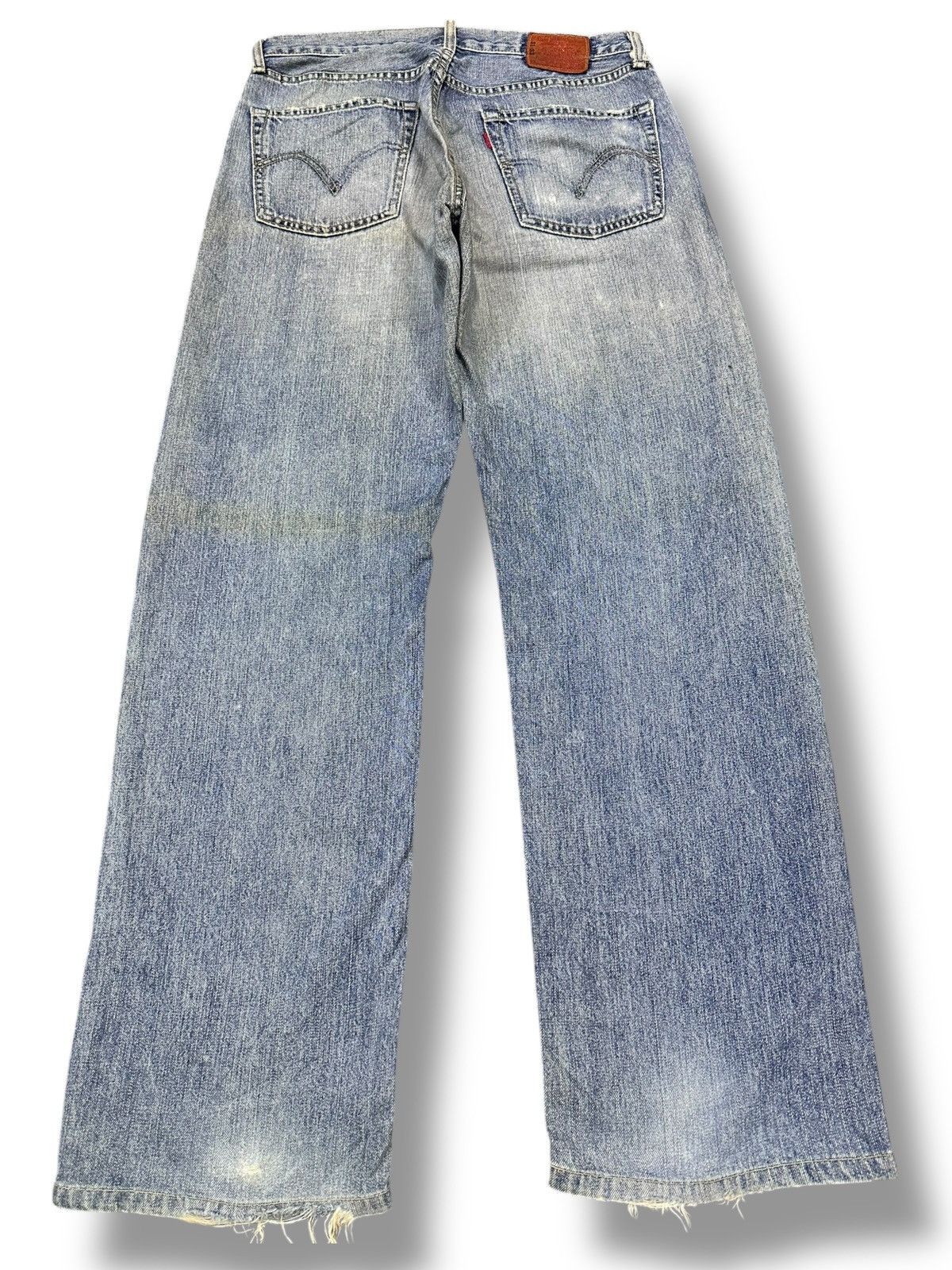Japanese Brand Distressed Levi's 503 Vintage Baggy Wideleg Style Faded Size US 32 / EU 48 - 2 Thumbnail