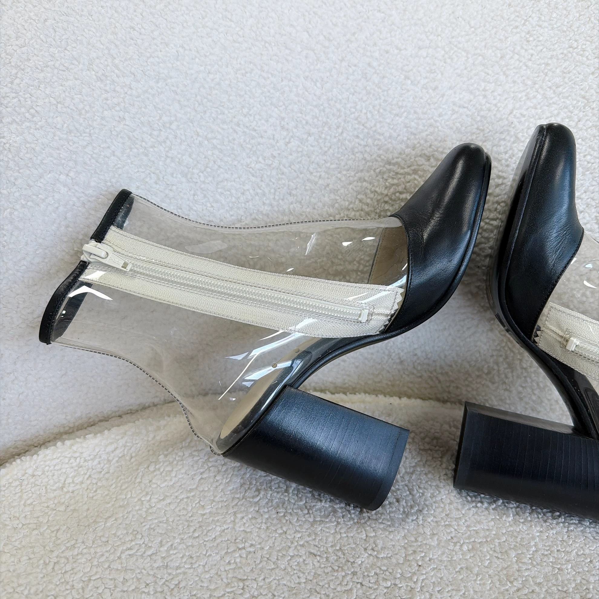 MM6 mm6 Maison Margiela Clear Heeled Ankle Boots 37 Size US 6.5 / IT 36.5 - 6 Thumbnail