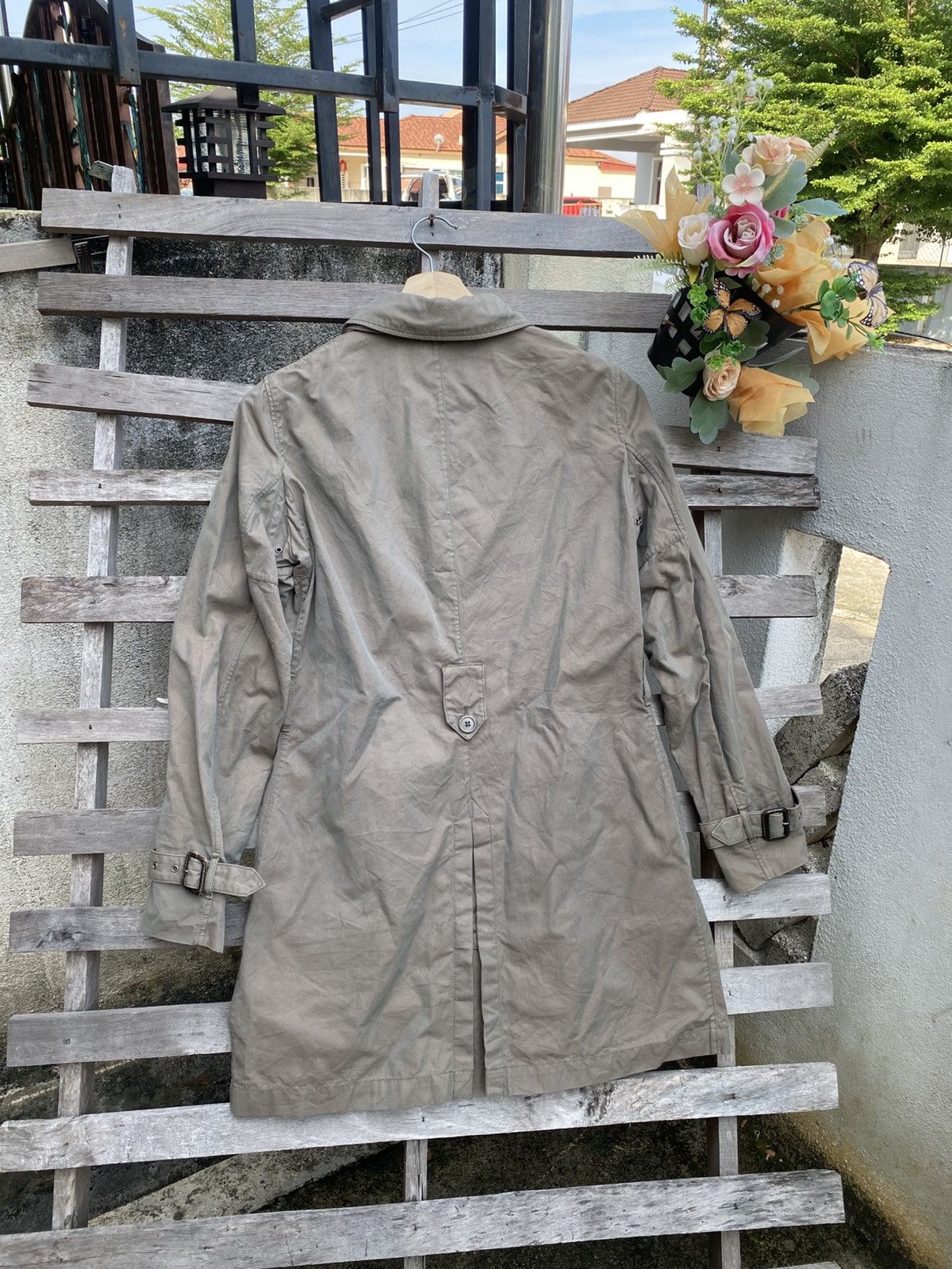 Yohji Yamamoto Y’s Yohji Yamamoto Aspesi Women’s LightweightTrench Coat Size M / US 6-8 / IT 42-44 - 7 Thumbnail