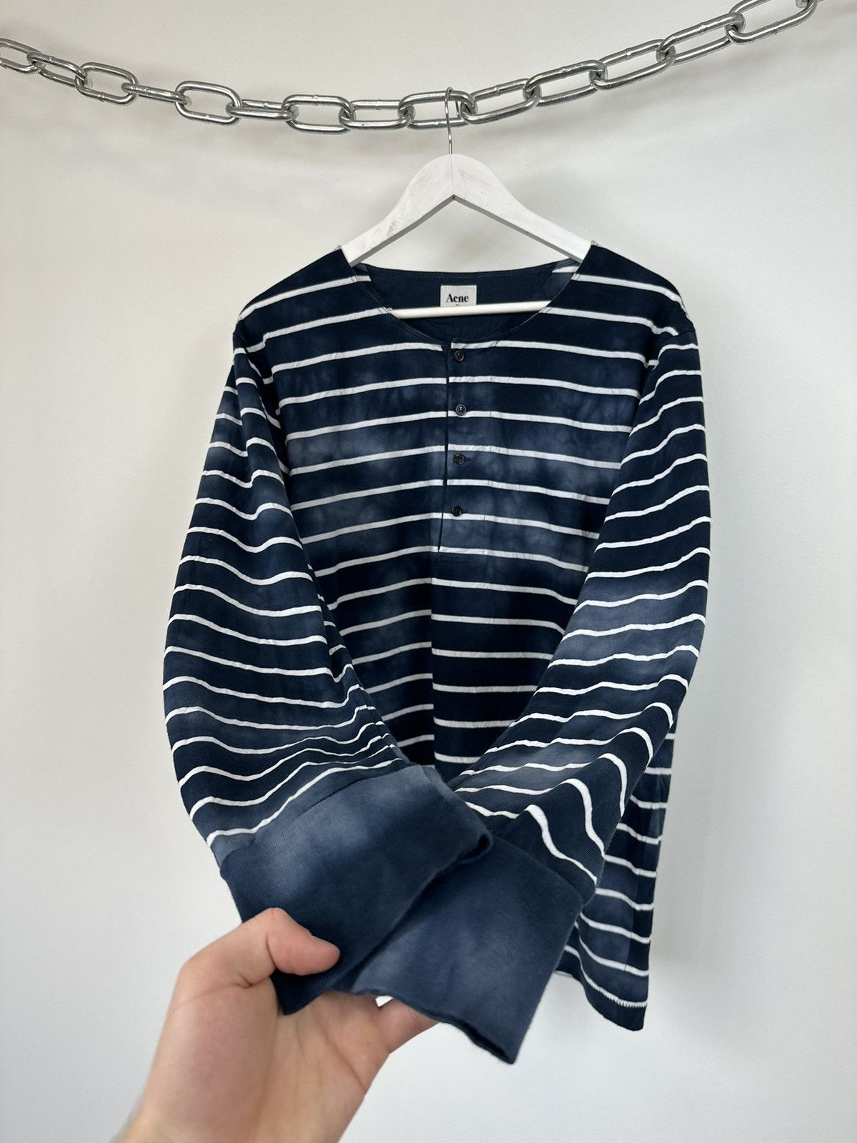 Acne Studios Vintage Acne Studios Humble Stripe SS11 Rare Opium Sweatsirt Size US XL / EU 56 / 4 - 4 Thumbnail