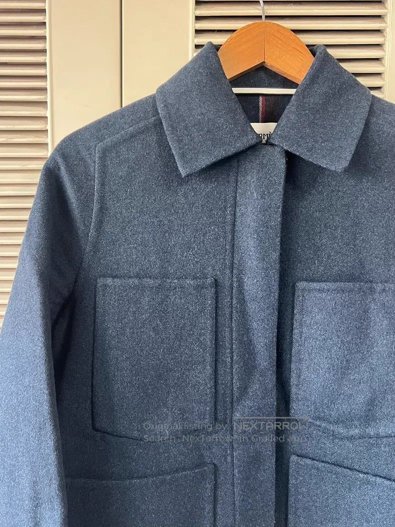 Hermes Hermes Women's Wool Tweed Coat Size XXS / US 00 / IT 34 - 4 Thumbnail