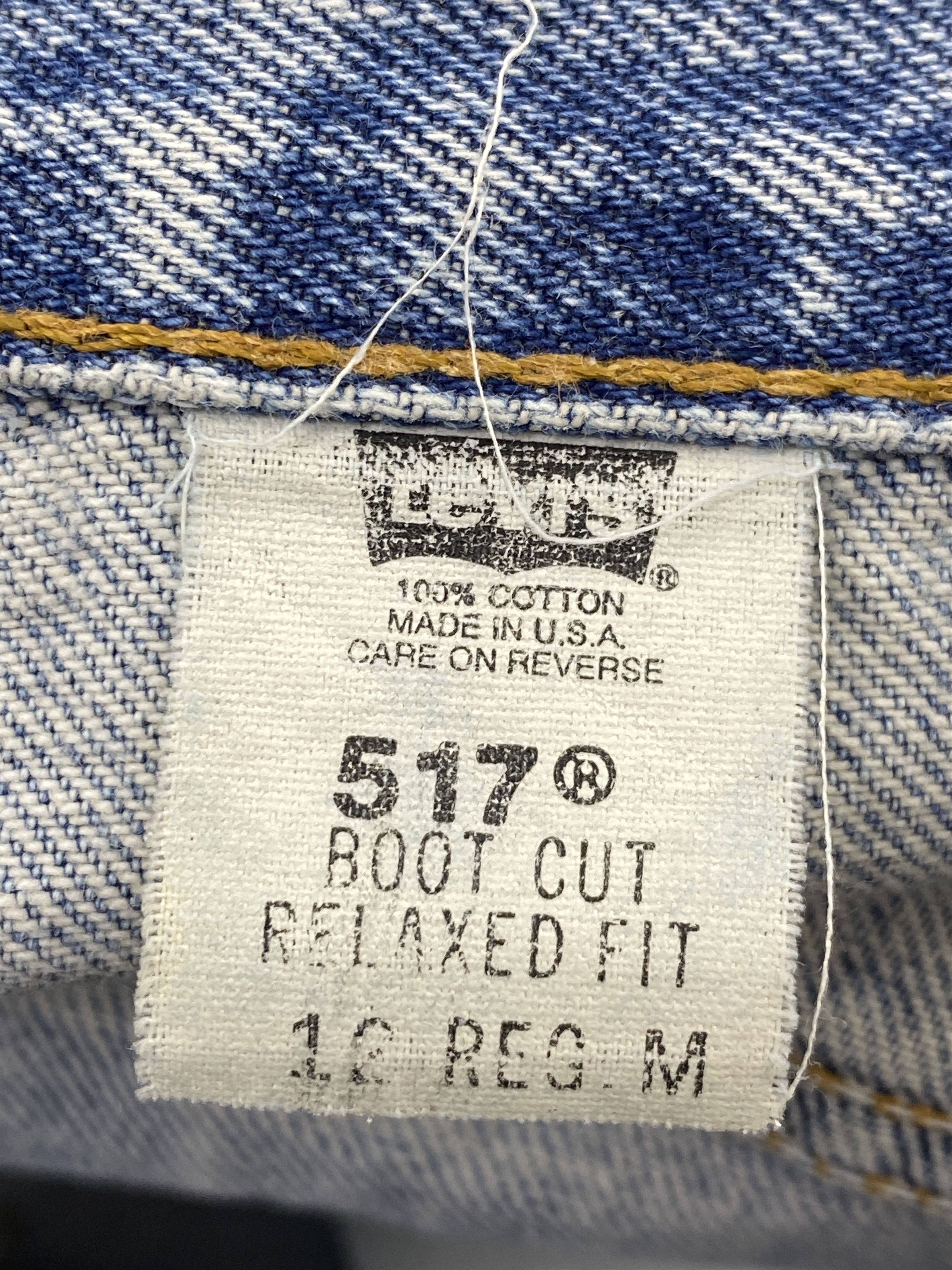 Levi's Vintage 90s Levis 517 Bootcut Relaxed Jeans DP2597 Size US 32 / EU 48 - 8 Thumbnail