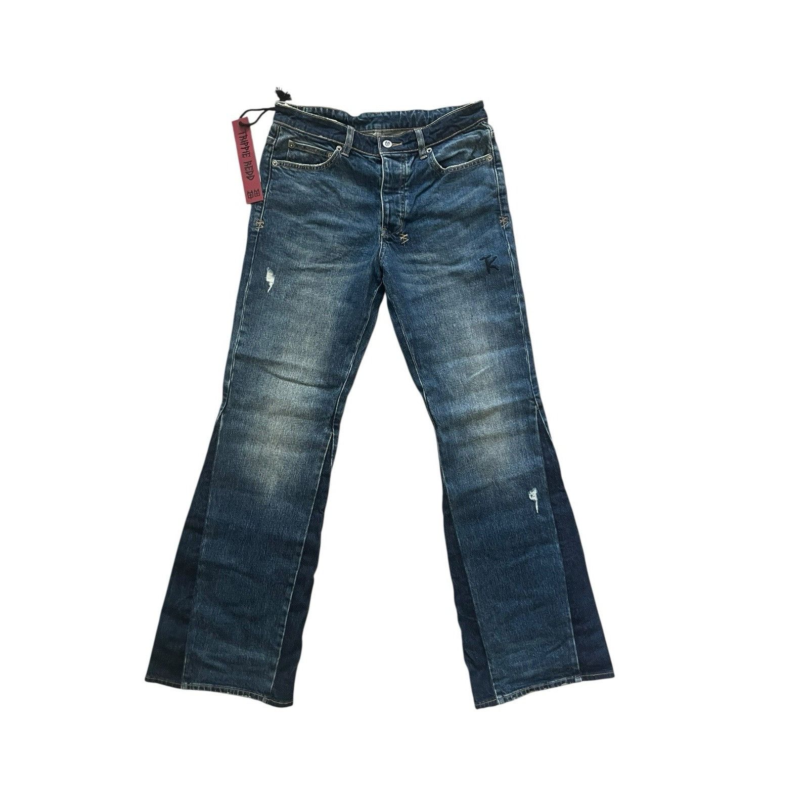 Ksubi Jeans Mens Trippie Redd Bronko Flared Jeans Size 31/32
