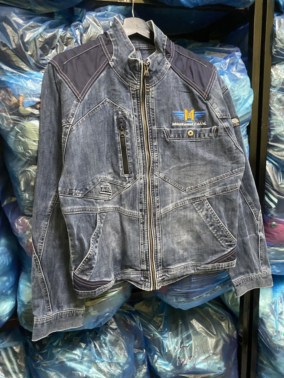 Japanese Brand Tora Japan Tactical Denim Work Jacket with Cordura Shoulder Size US L / EU 52-54 / 3 - 3 Thumbnail