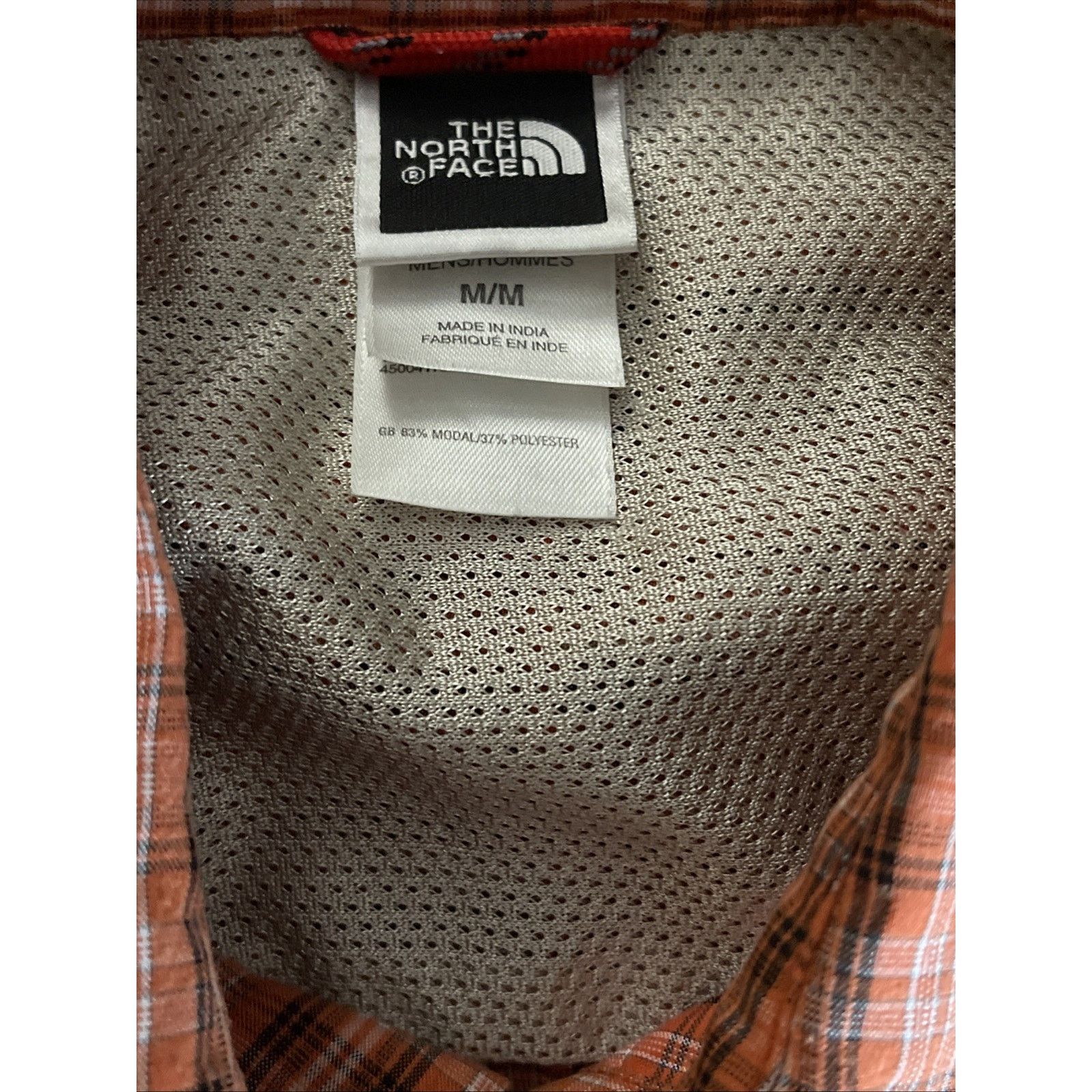 The North Face The North Face Orange Short Sleeve Plaid Button Up Medium Size US M / EU 48-50 / 2 - 5 Thumbnail