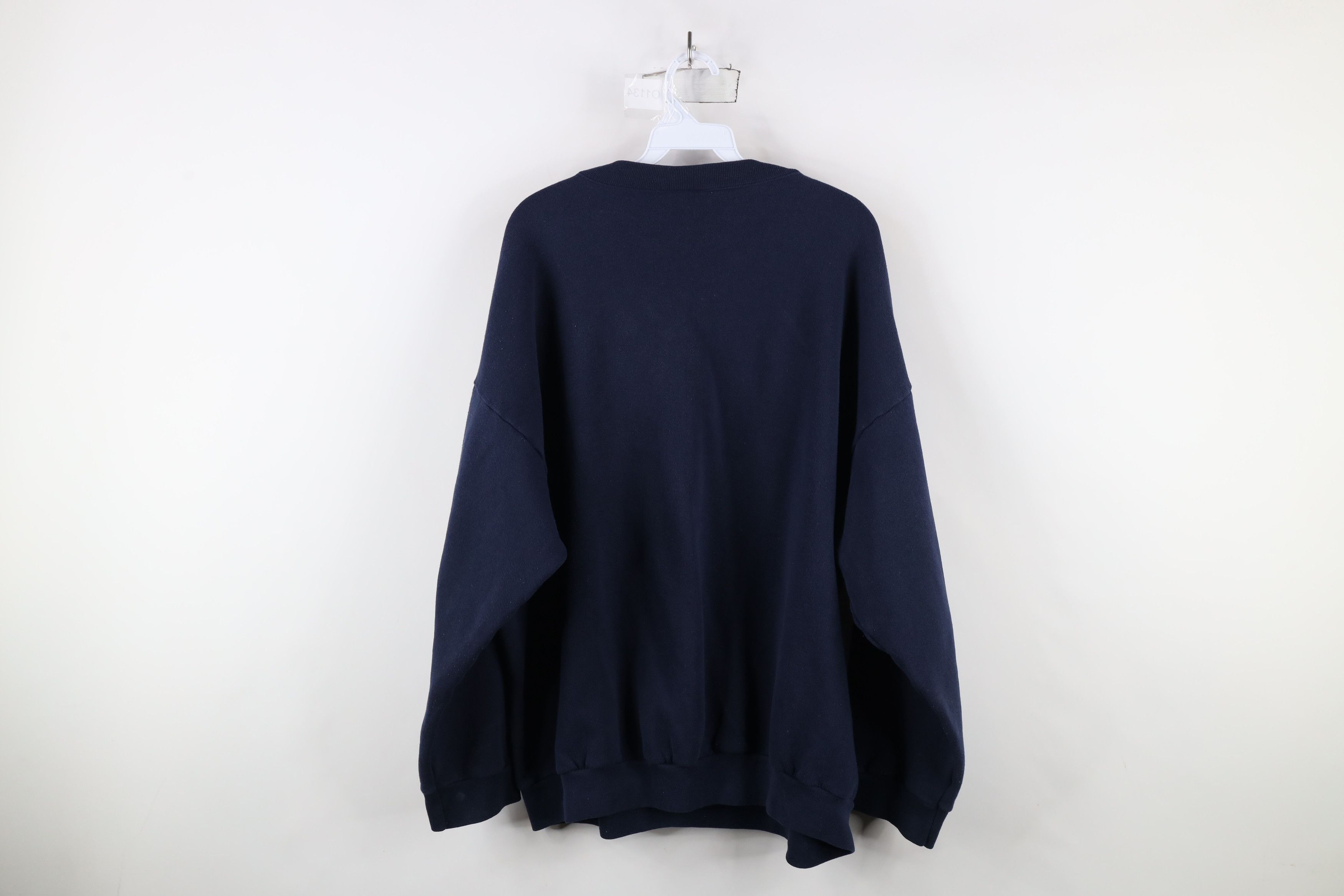Vintage Vintage 90s Streetwear Nature Deer Buck Sweatshirt Blue Size US XXL / EU 58 / 5 - 10 Thumbnail
