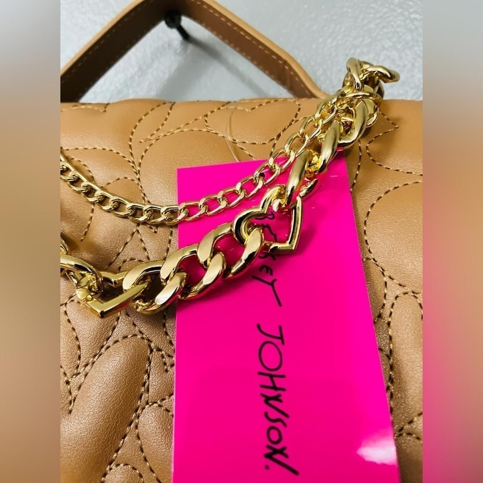Betsey Johnson Betsey Johnson Quilted Winged Satchel In Cognac XOJOY Size ONE SIZE - 3 Thumbnail