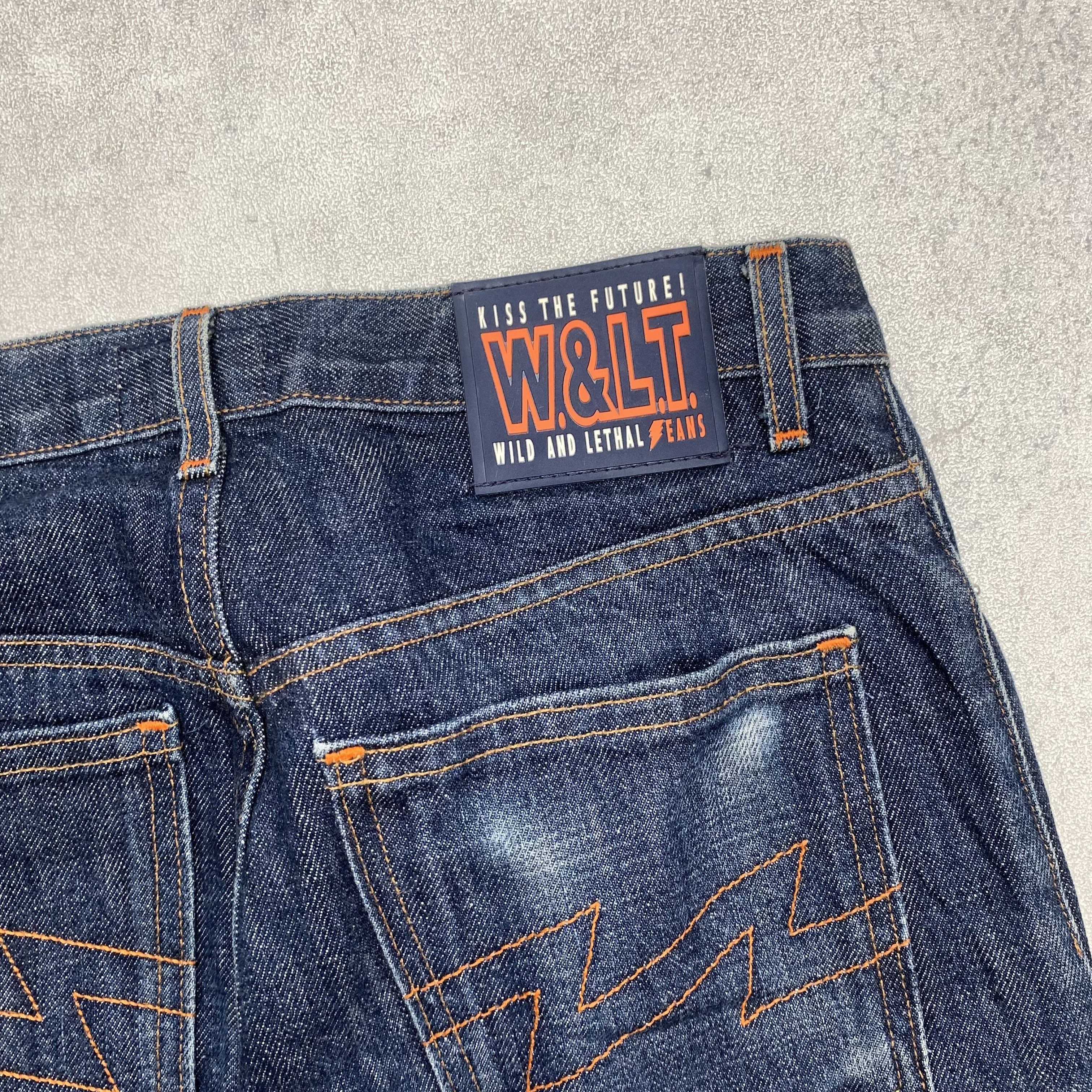 W&LT Wild And Lethal Jeans Kiss The Future Denim