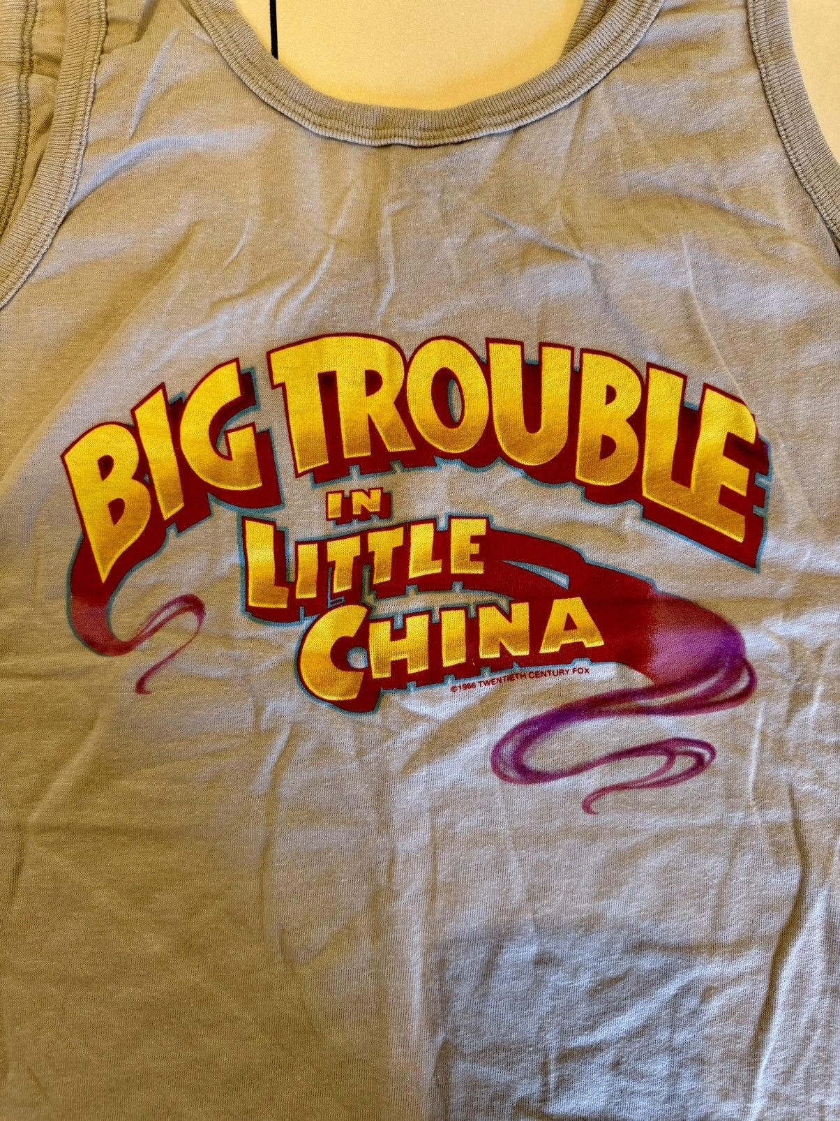 Vintage Vintage Big Trouble In Little China 1986 Movie Promo Size US L / EU 52-54 / 3 - 2 Thumbnail