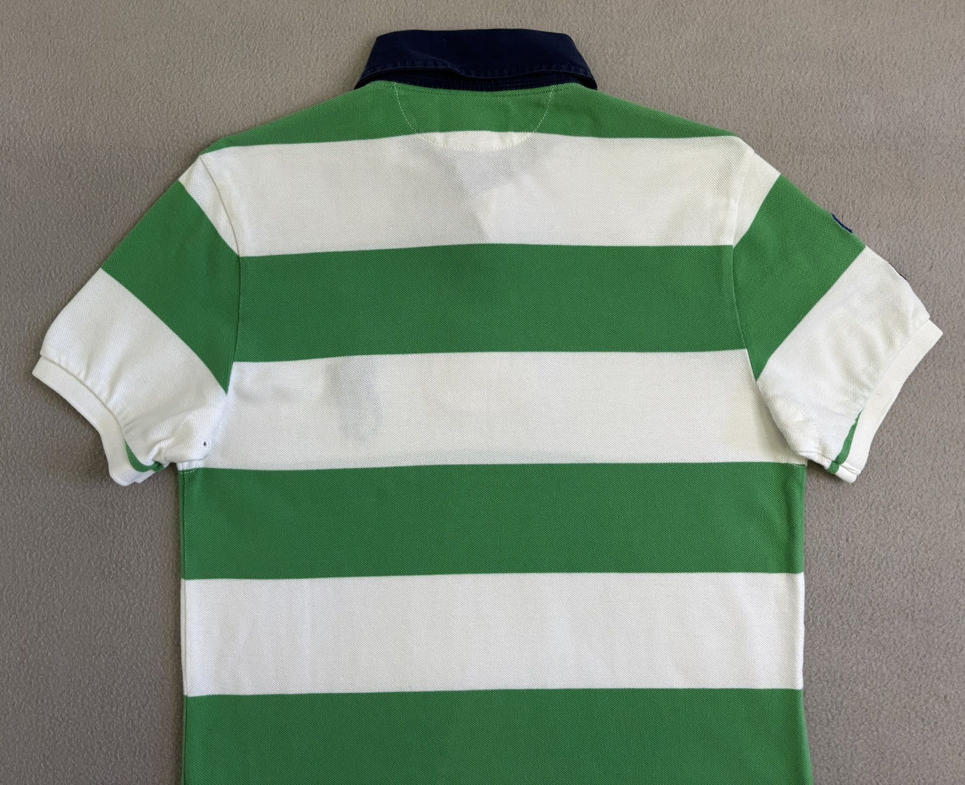 Polo Ralph Lauren Polo Ralph Lauren 3 Big Pony White Green Stripes Size US S / EU 44-46 / 1 - 12 Thumbnail