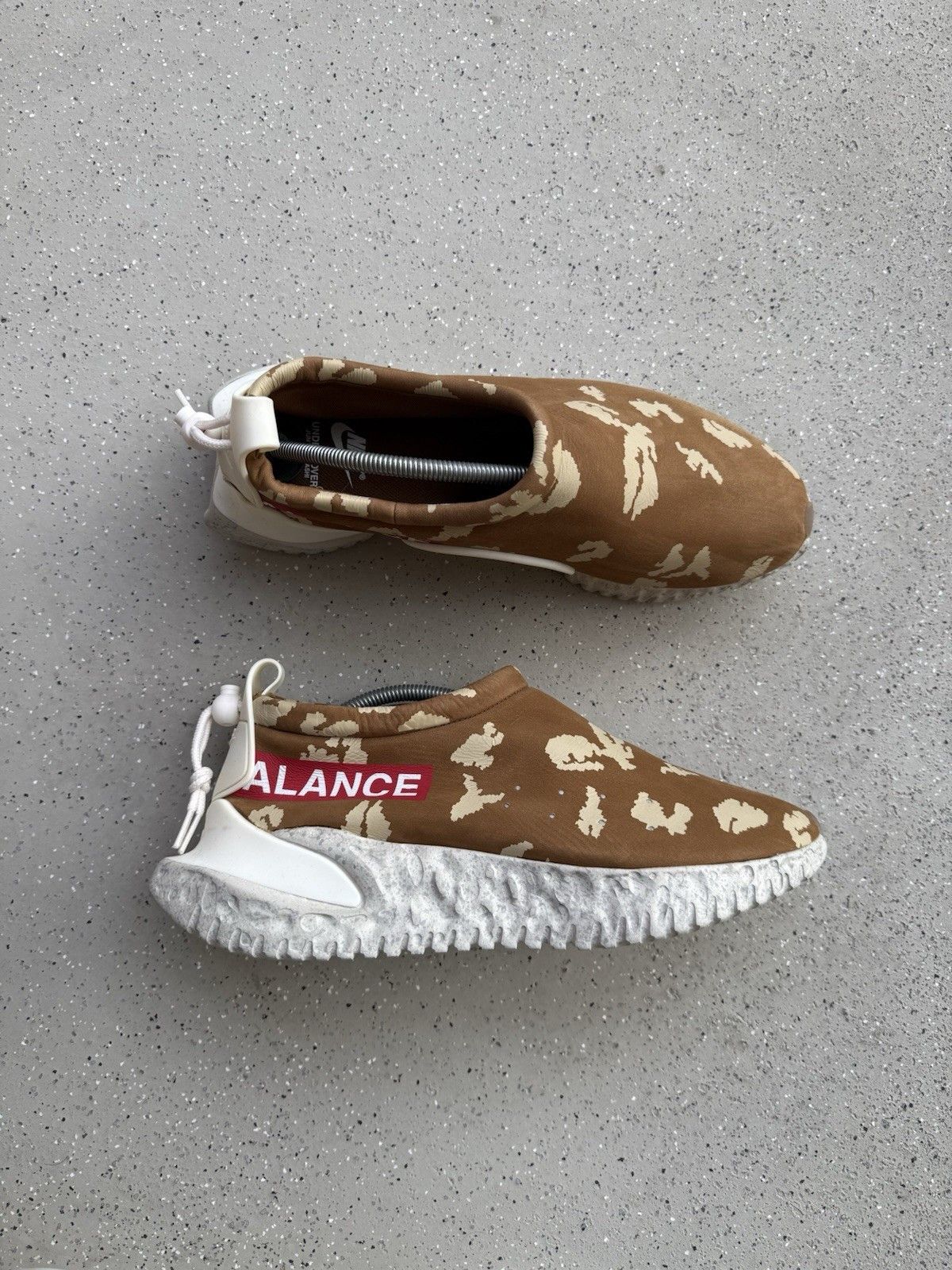 Nike × Undercover Nike Moc Flow SP x Undercover Ale Brown Red White Men's Size US 11.5 / EU 44-45 - 1 Thumbnail