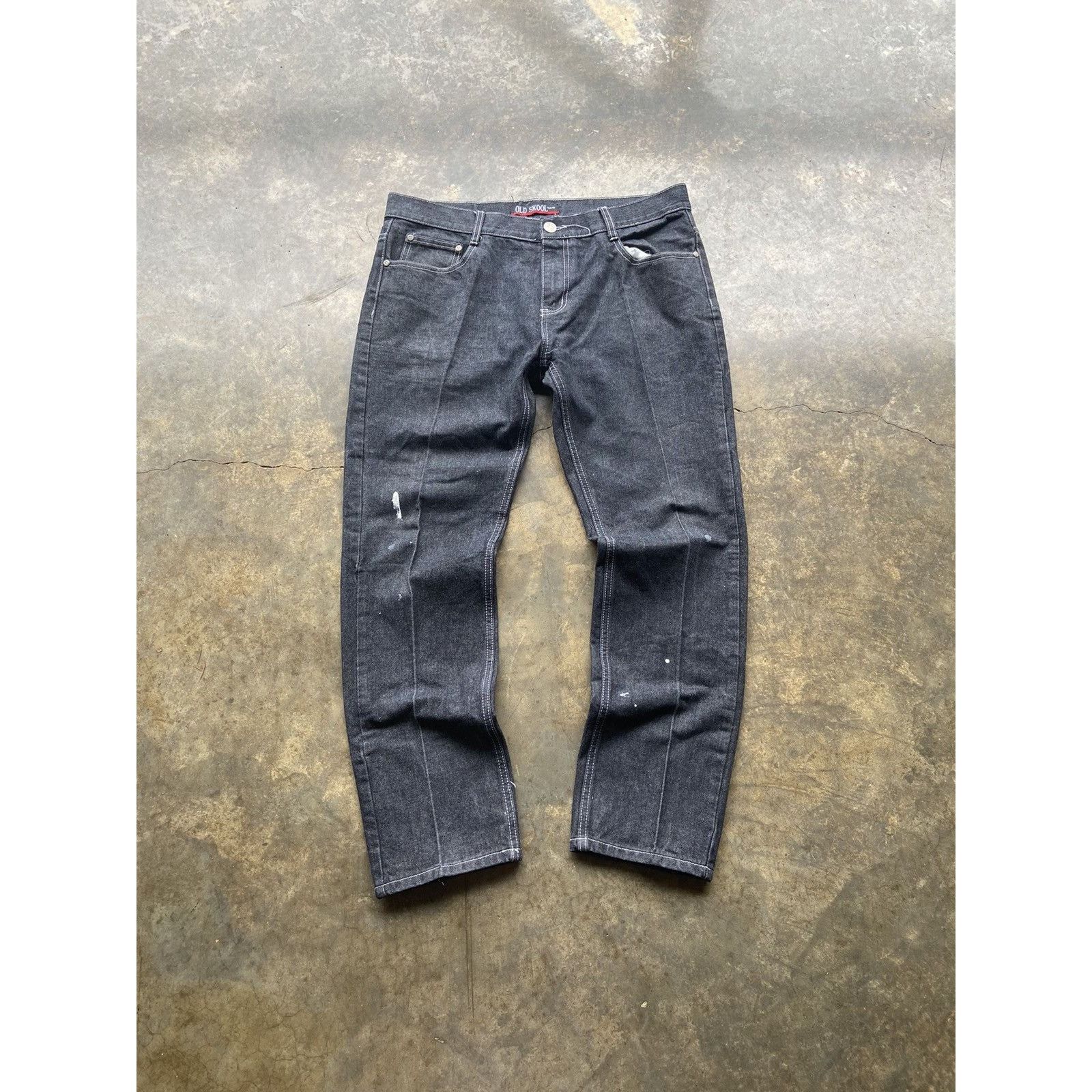 Japanese Brand × Vintage Vintage Grunge Affliction Style Embroidered Black Jeans Size US 36 / EU 52 - 3 Thumbnail