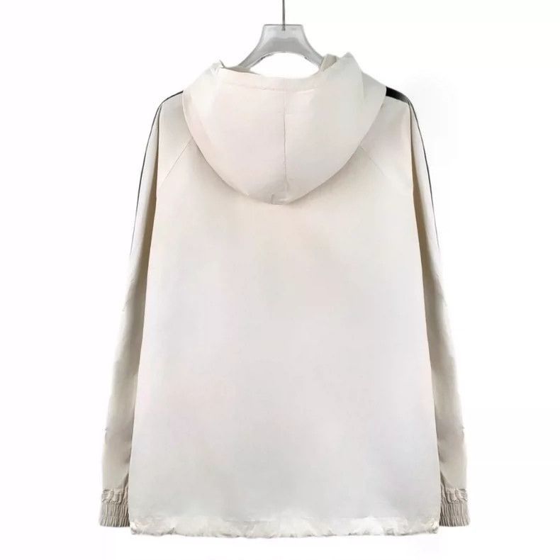 Gucci Gucci Beige Striped Cotton Hoodie Sweatshirt-2505 Size L / US 10 / IT 46 - 2 Thumbnail
