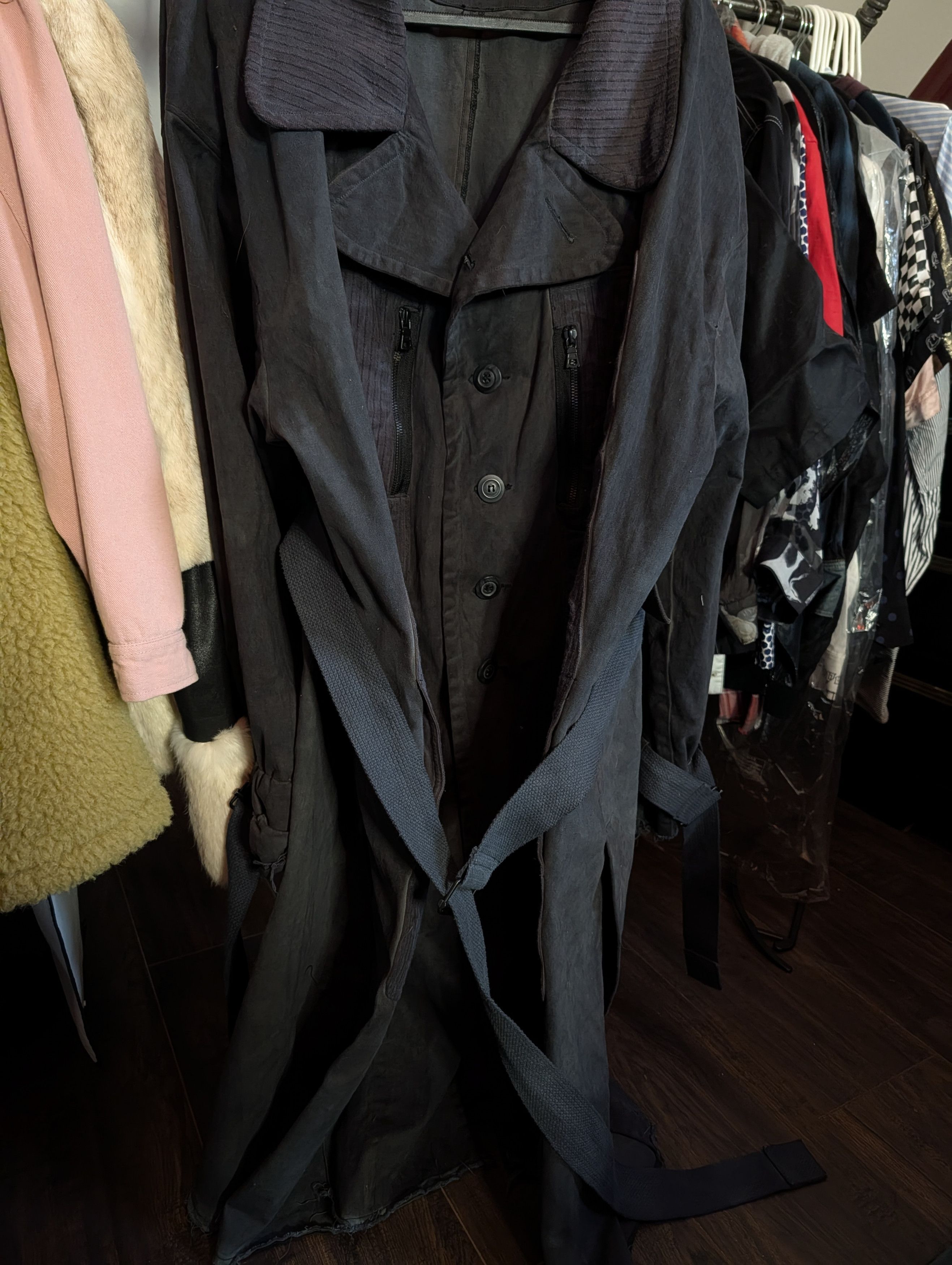 Zam Barrett BEAST COAT Black Garment Dyed Cotton Corduroy Trim Size US M / EU 48-50 / 2 - 6 Thumbnail