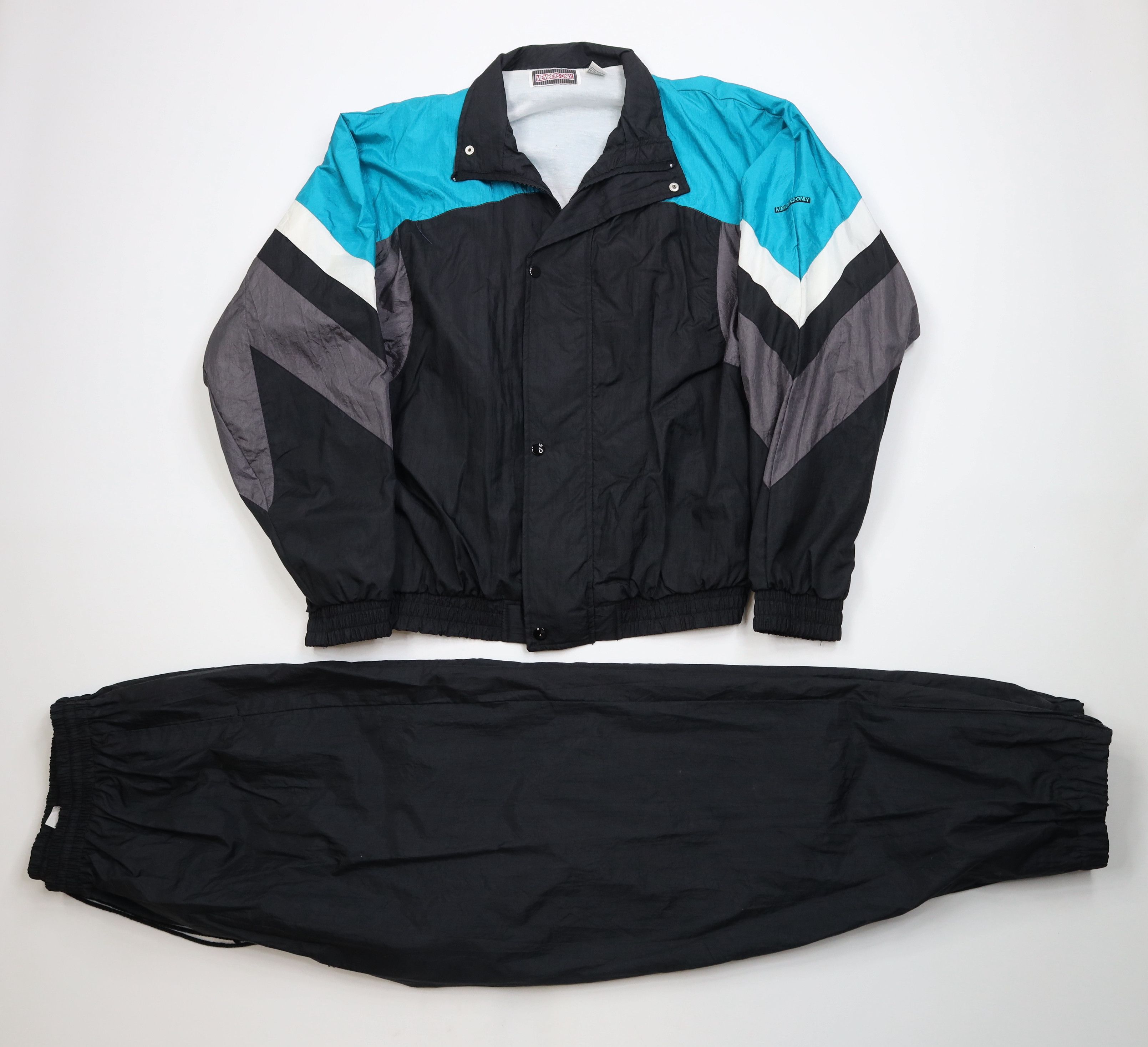 Members Only Vintage 90s Members Only 2 Piece Windbreaker Track Suit Size US XL / EU 56 / 4 - 1 Thumbnail