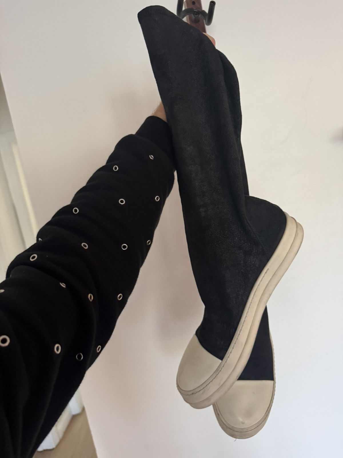 Rick Owens Blistered Lamb sock ramones Size US 11 / EU 44 - 3 Thumbnail