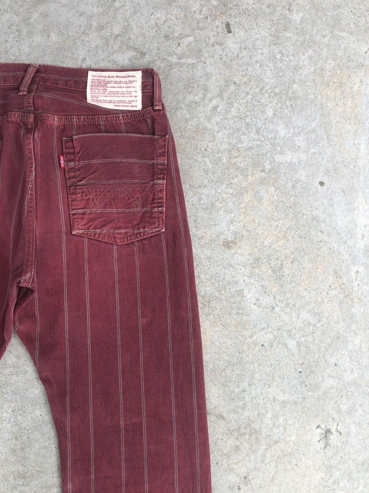 If Six Was Nine Japanese Edwin Flared Jeans Distressed Jeans Selvedge Size US 31 - 9 Thumbnail