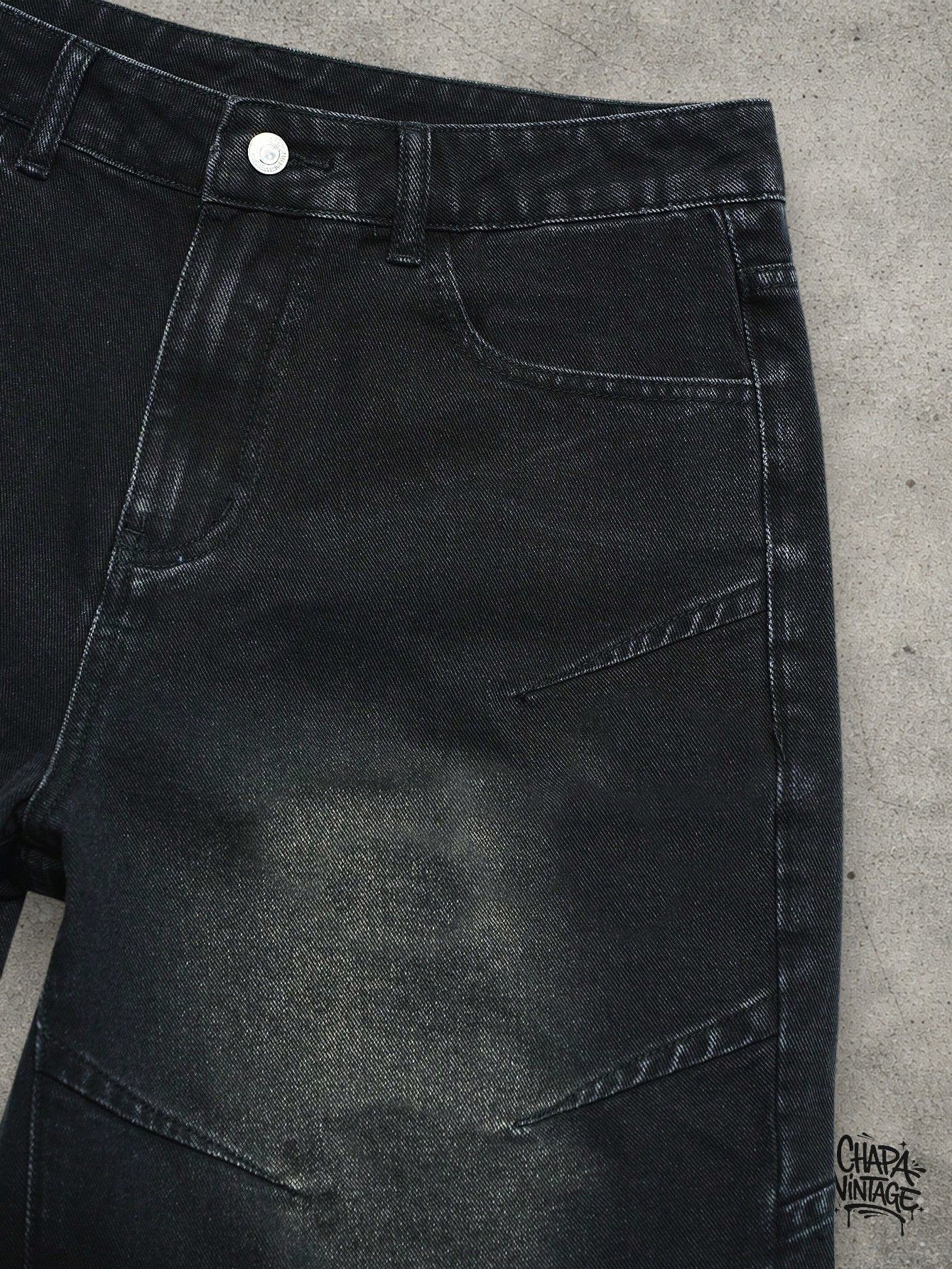 Japanese Brand Washed dark shorts Size US 32 / EU 48 - 4 Thumbnail