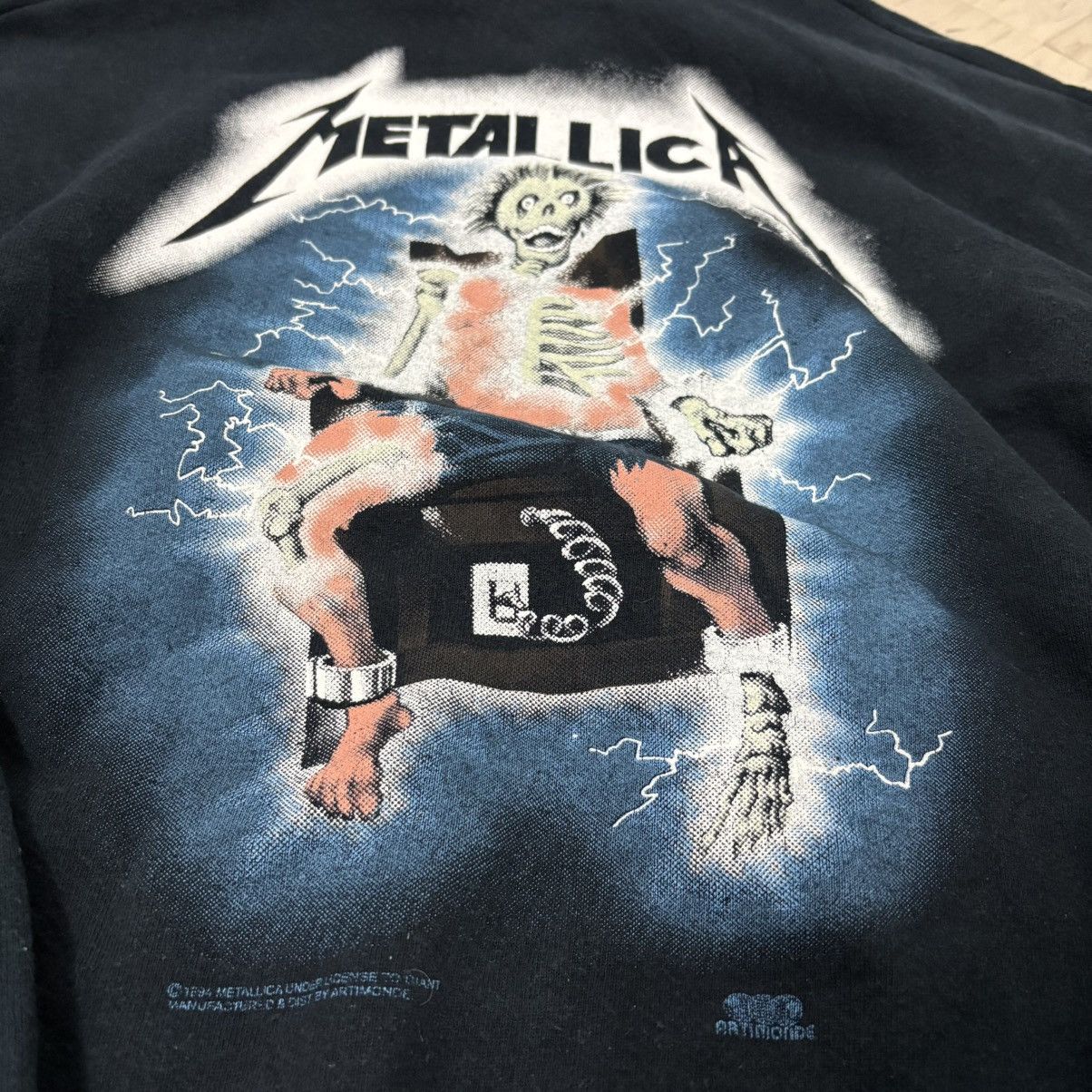 Vintage VINTAGE METALLICA RIDE THE LIGHTNING HOODIE ARTIMONDE TAG Size US XL / EU 56 / 4 - 6 Thumbnail