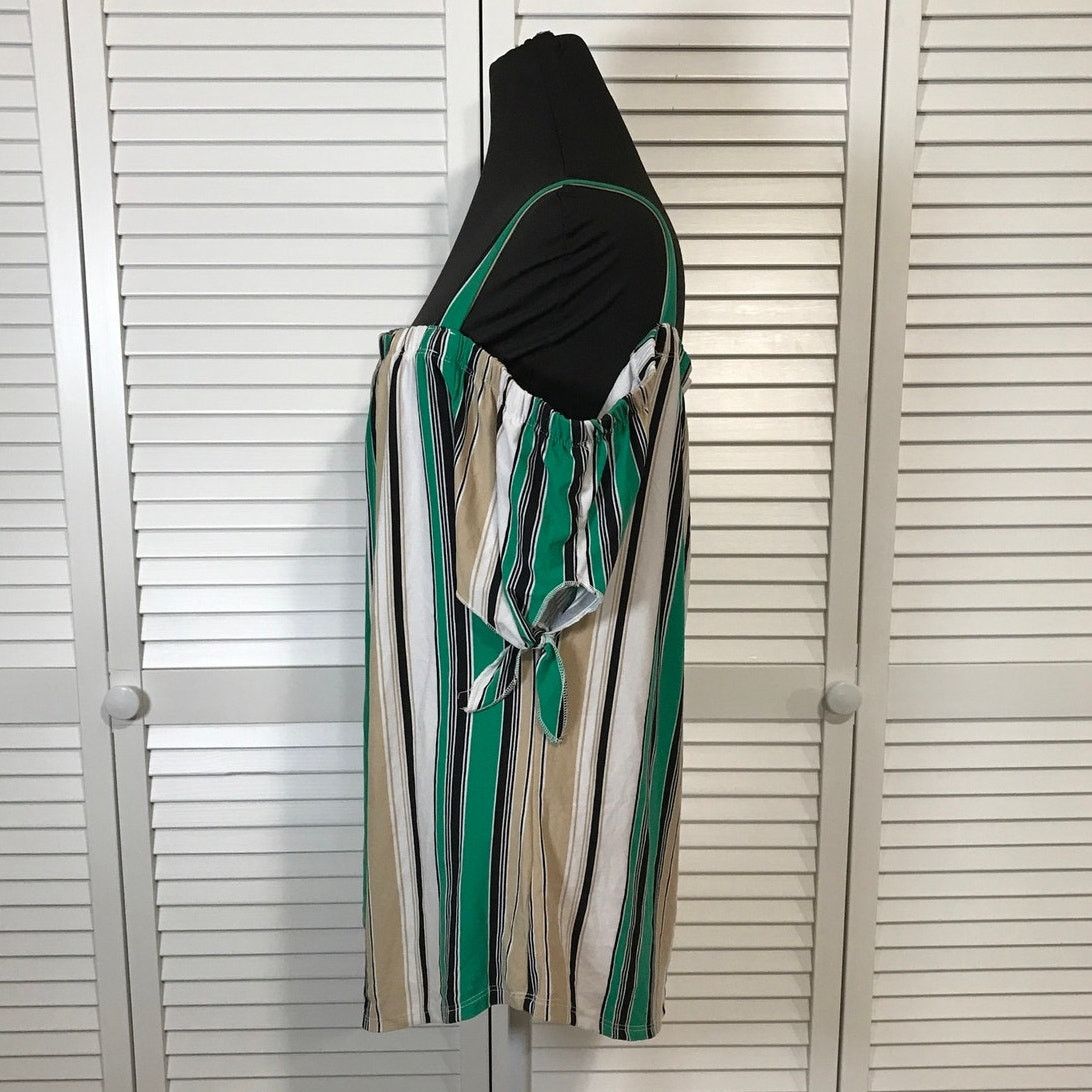 Other Bobbie Brooks Retro Vibe Striped Tunic Blouse L Size L / US 10 / IT 46 - 2 Thumbnail