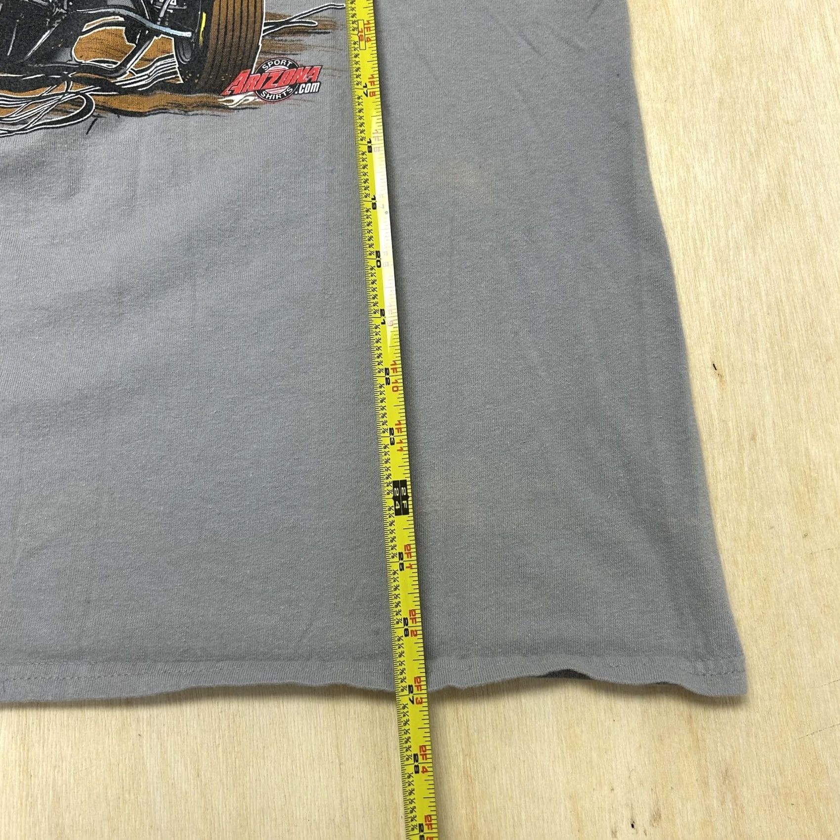 Vintage Tim Shaffer Shirt Mens XL Gray Steel City Outlaw Sprint Car Racing Tee Racing Motorsports Size US XL / EU 56 / 4 - 5 Thumbnail