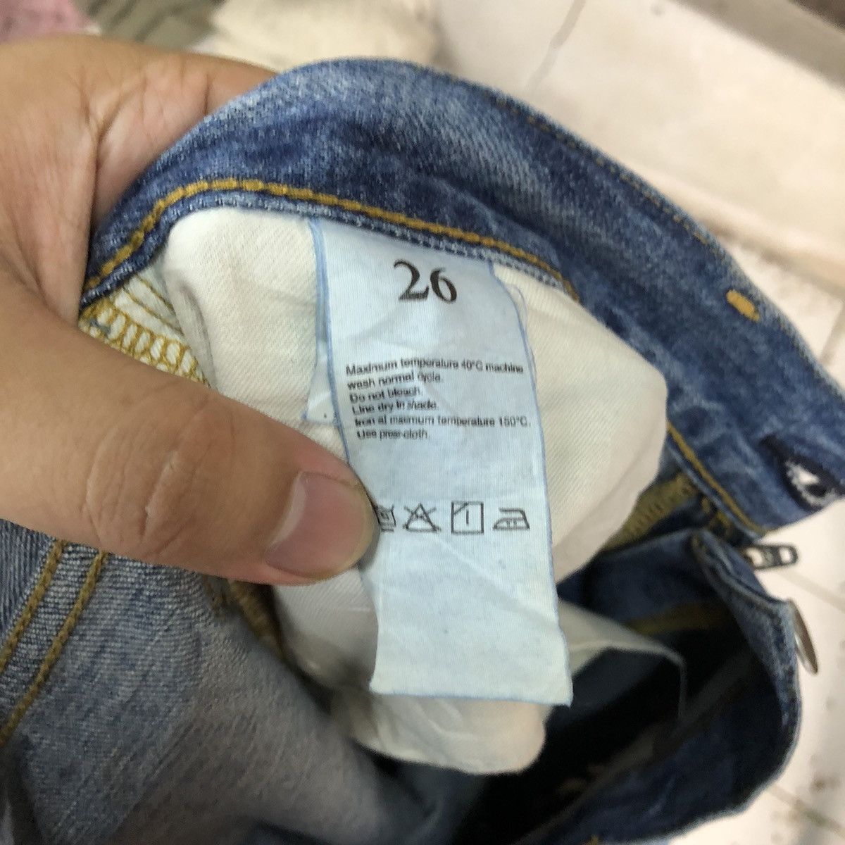Japanese Brand Mausonde Reefur ripped distressed Blue Denim Pants #7382 Size 30" / US 8 / IT 44 - 19 Thumbnail