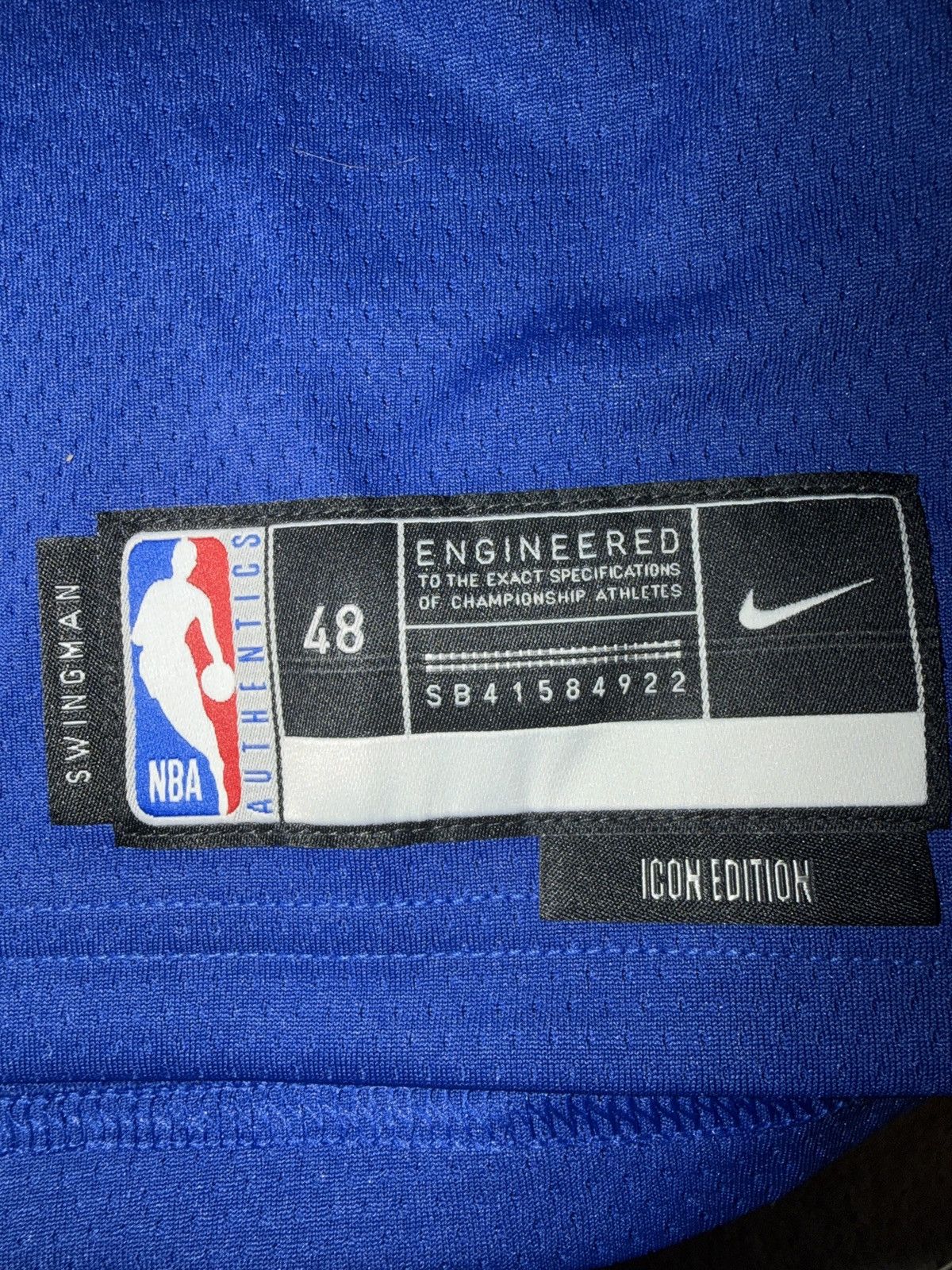 Nike Golden State Warriors KlayThompson 21-22 Icon Edition Jersey Size ONE SIZE - 7 Thumbnail