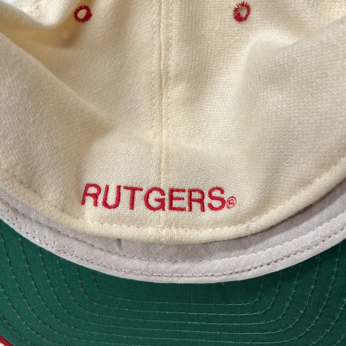 Vintage VTG Rutgers Hat 7 5/8 Red Legacy Merch Athletic Sport 90s Size ONE SIZE - 5 Thumbnail