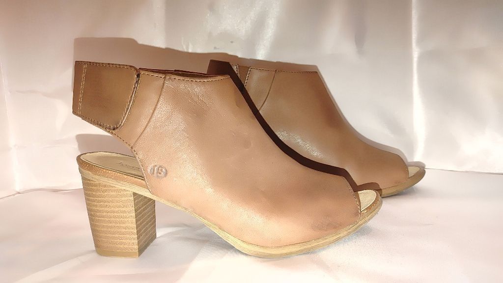 JOSEF SEIBAL Josef Seibel Bonnie 09 Leather Peep Toe Booties Size 38 Size US 7 / IT 37 - 4 Thumbnail