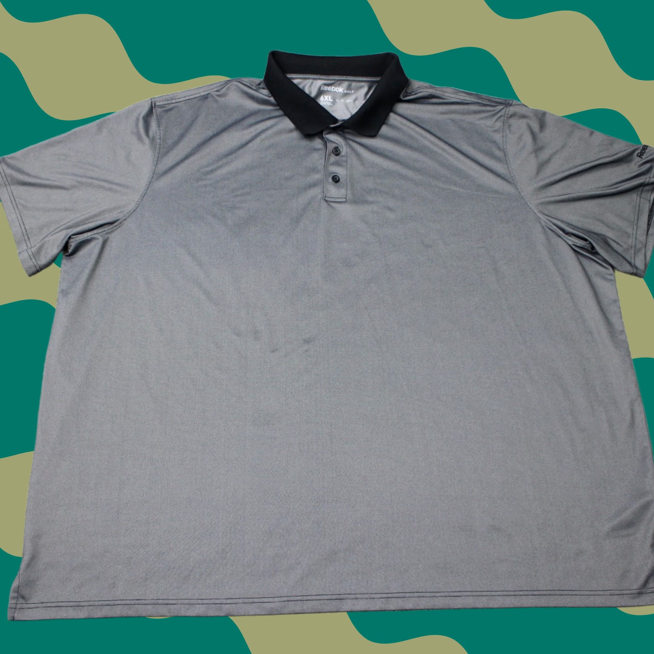 Reebok Reebok Golf Polo Shirt Mens 6XL Black Short Sleeve Polyester Stretch Polo Shirt Mens 6XL Black Polo Shirt Golf Size US XXL / EU 58 / 5 - 1 Thumbnail