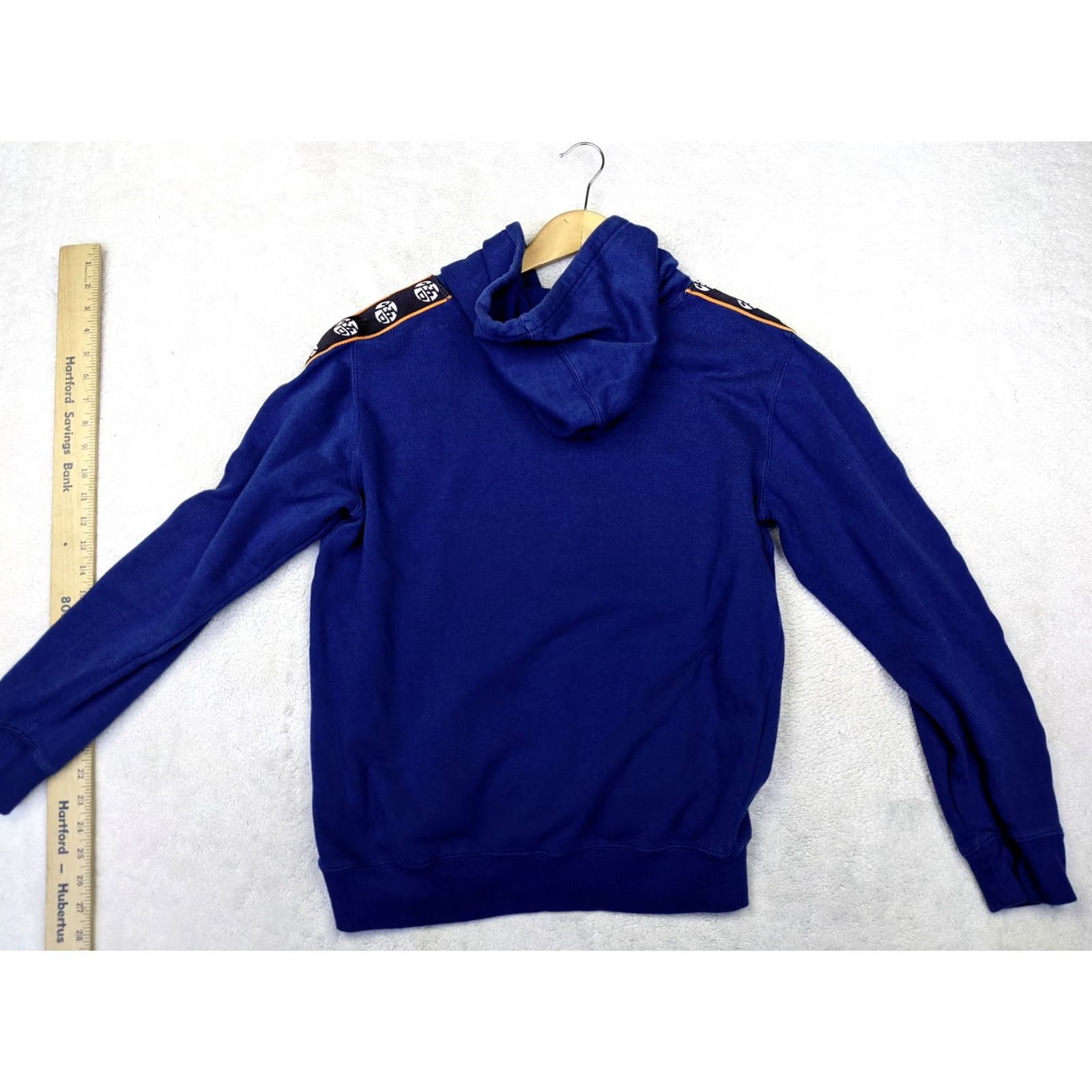 KangaROOS Dragonball Z Mens M Blue Hoodie Kangaroo Pullover Fleece Arm Stripe Drawstring Size US M / EU 48-50 / 2 - 7 Thumbnail