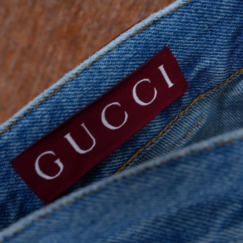 Gucci GUCCI SS24 Women's Blue Wash Denim Pants-2506 Size US 26 / EU 42 - 5 Thumbnail