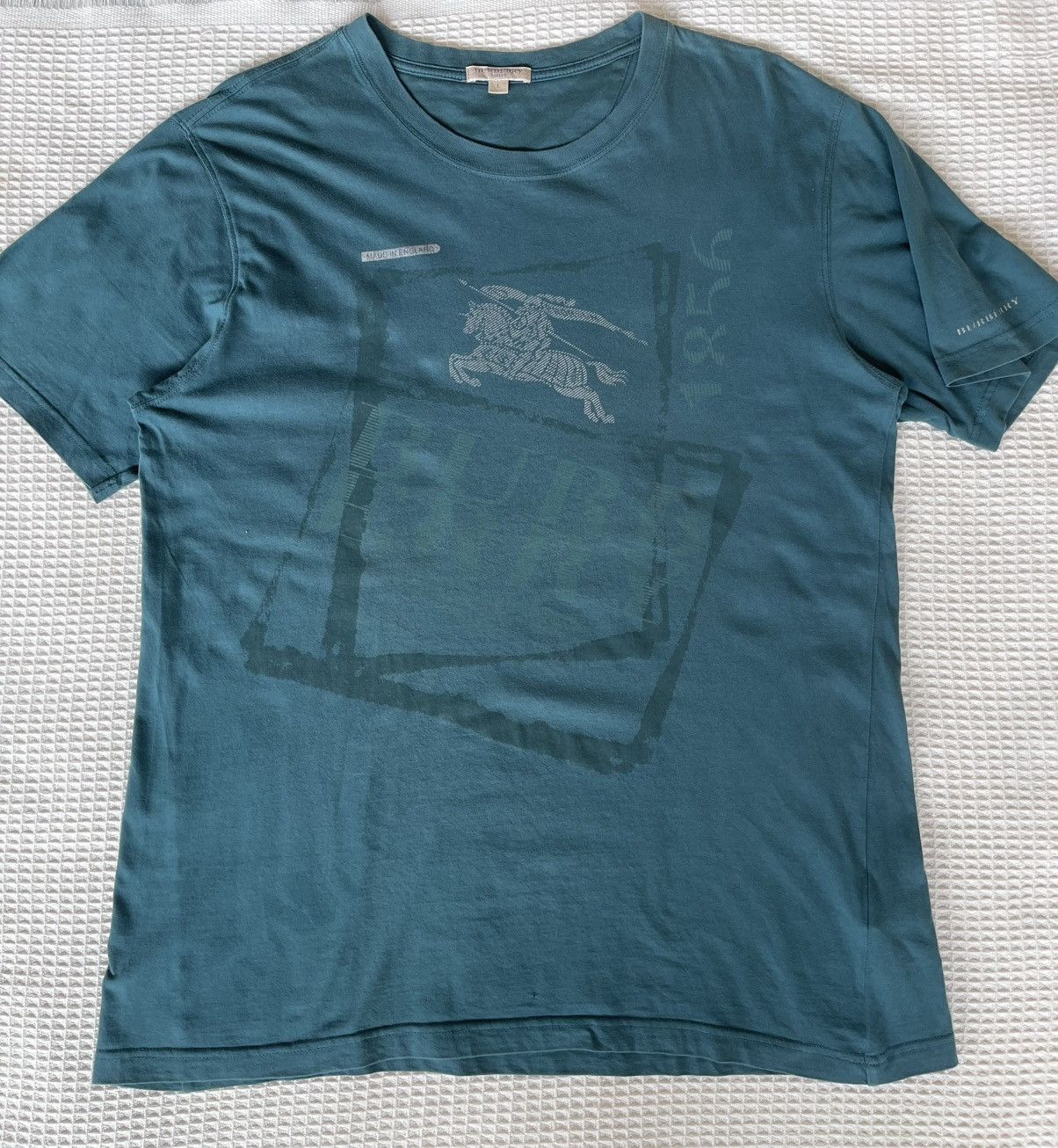 Burberry 💢BURBERRY💢Big Logo Horseferry House Tshirt Size US L / EU 52-54 / 3 - 4 Thumbnail