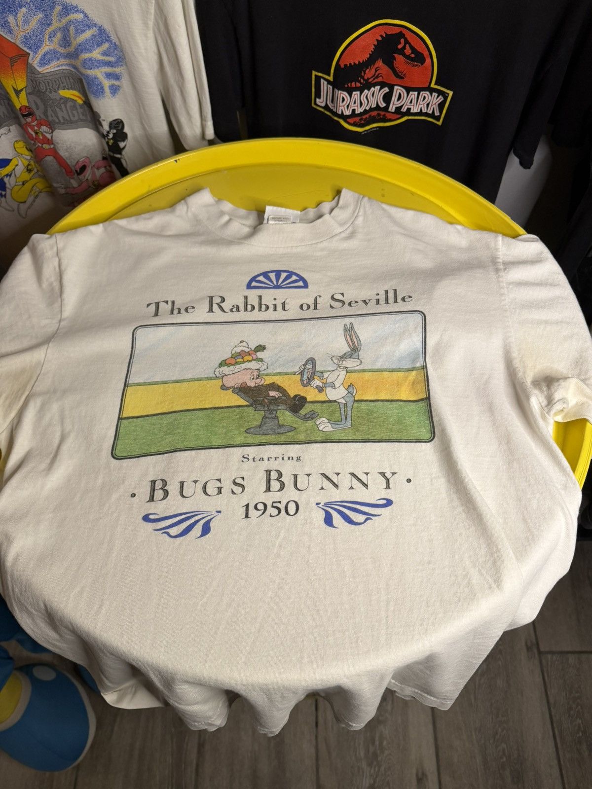 Vintage 1980s Bugs Bunny looney Tunes, single stitch T-shirt Size US L / EU 52-54 / 3 - 1 Thumbnail