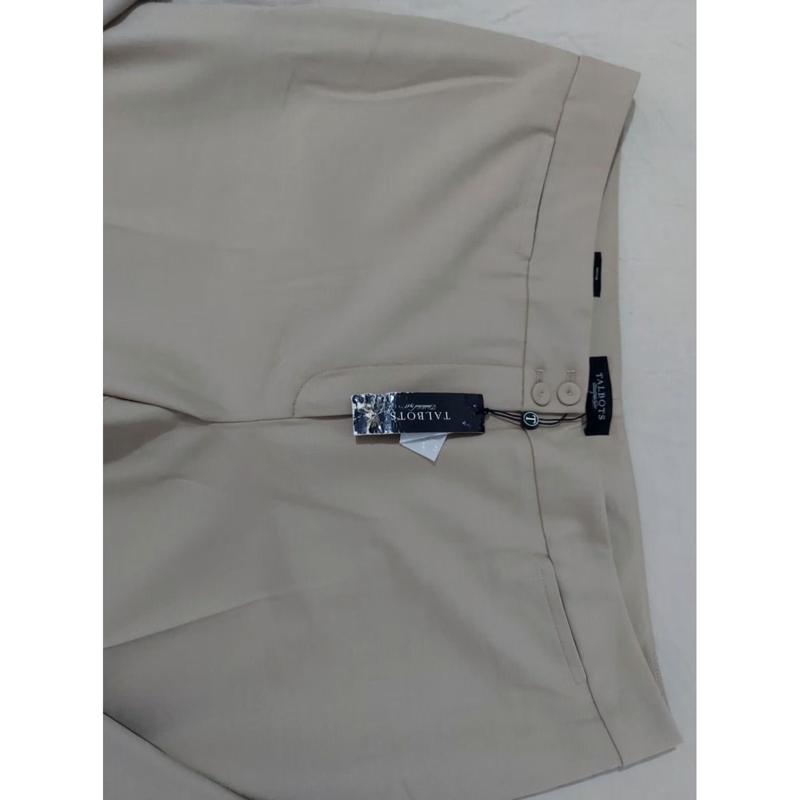 Talbots Talbots Dress Pants 18 Plus Beige Khaki Women's Pants Slacks Trouser Banded 18 Womens Size 40" / US 18 - 4 Thumbnail